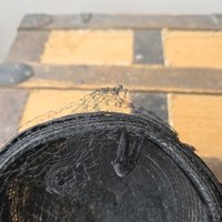 1940 black fascinator hat with netting