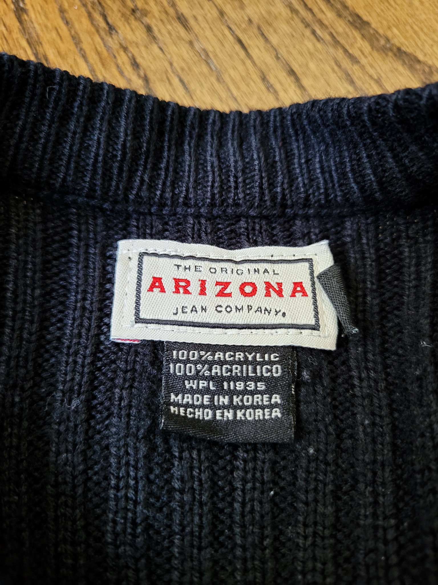 90's black ribbed knit sweater, men's medium