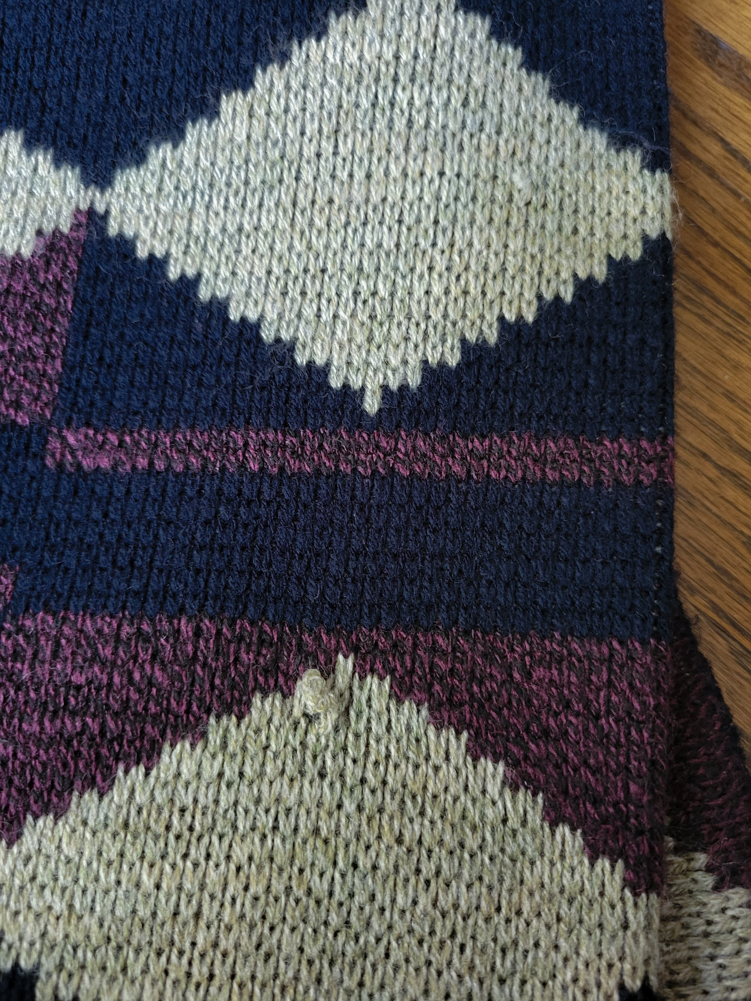 90's oversized argyle sweater, men's large