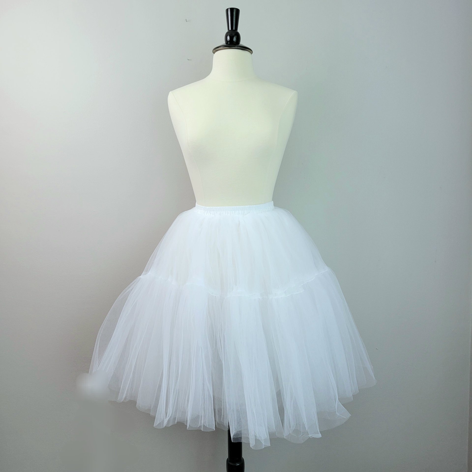 White tulle tutu skirt, small medium large XL
