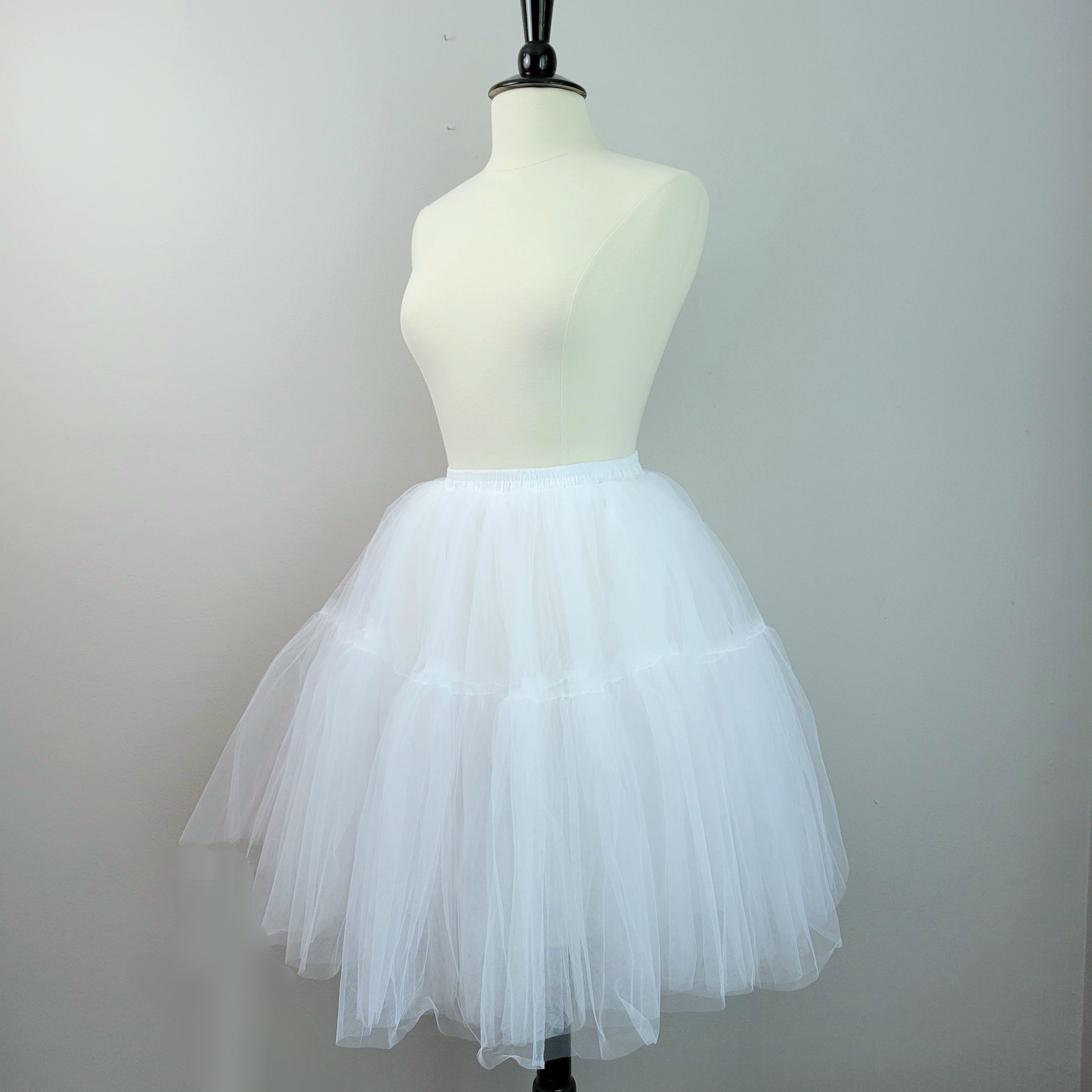 White tulle tutu skirt, small medium large XL