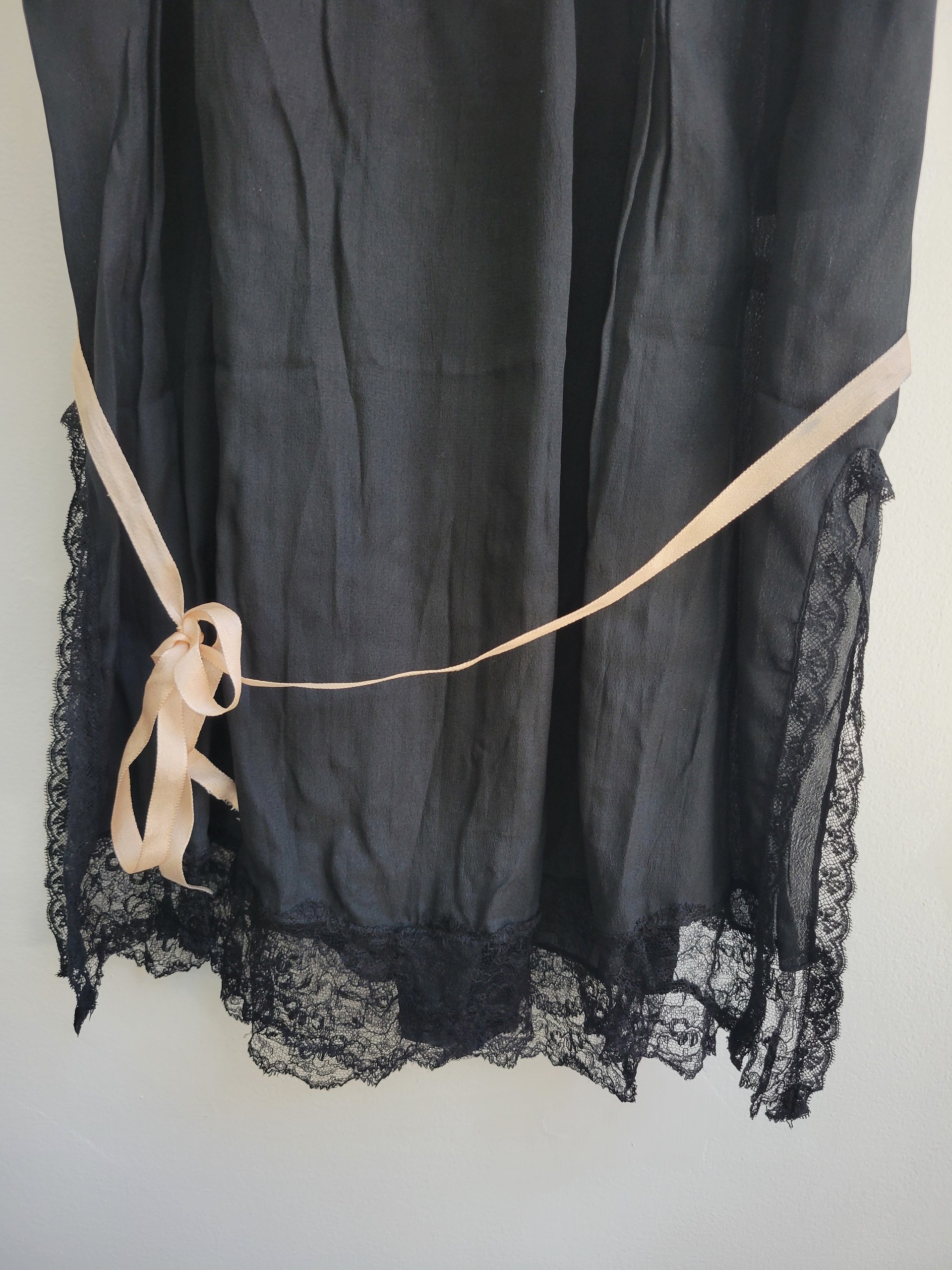 1920's black teddy lingerie romper, small