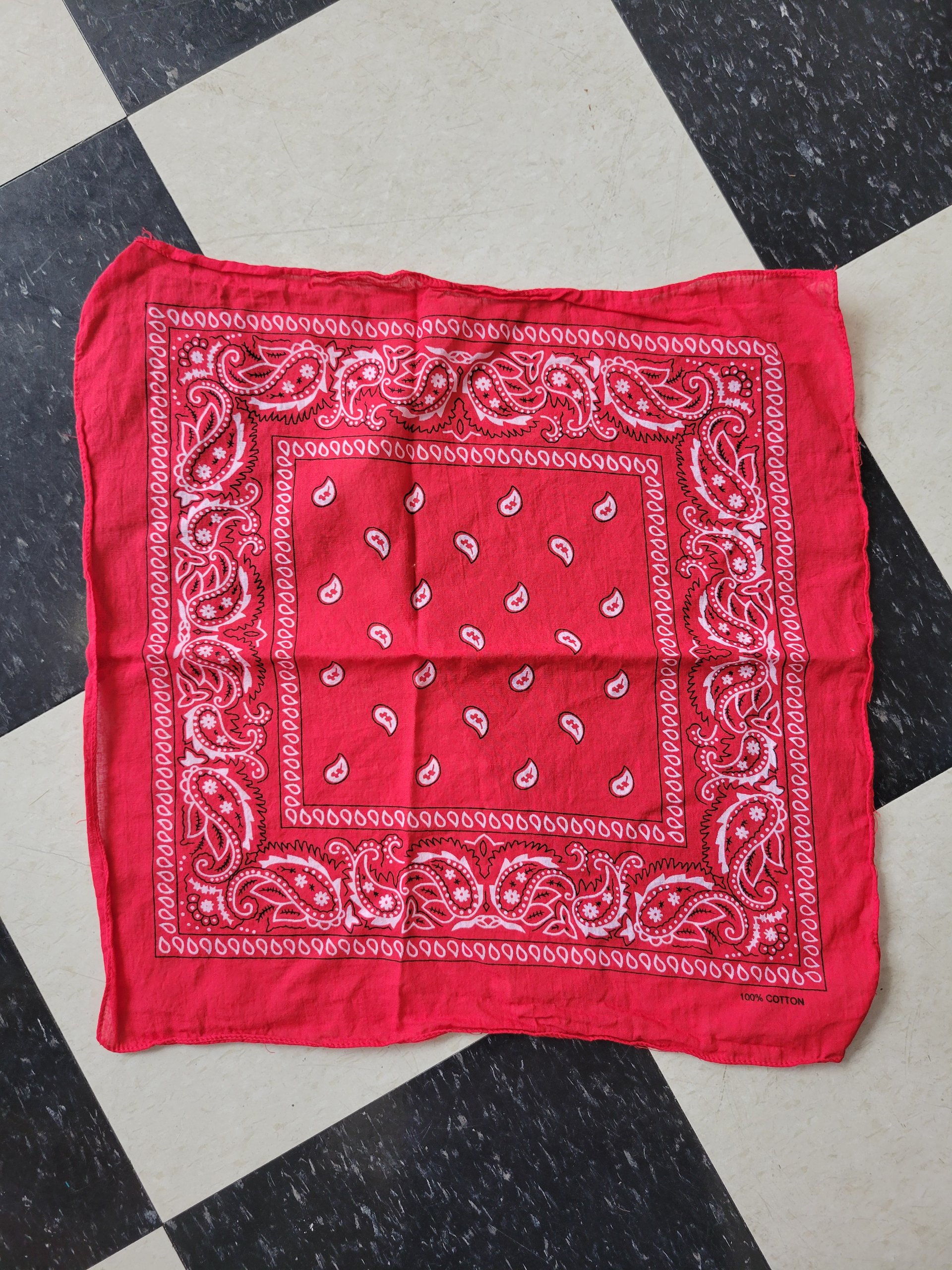 Paisley cotton bandana