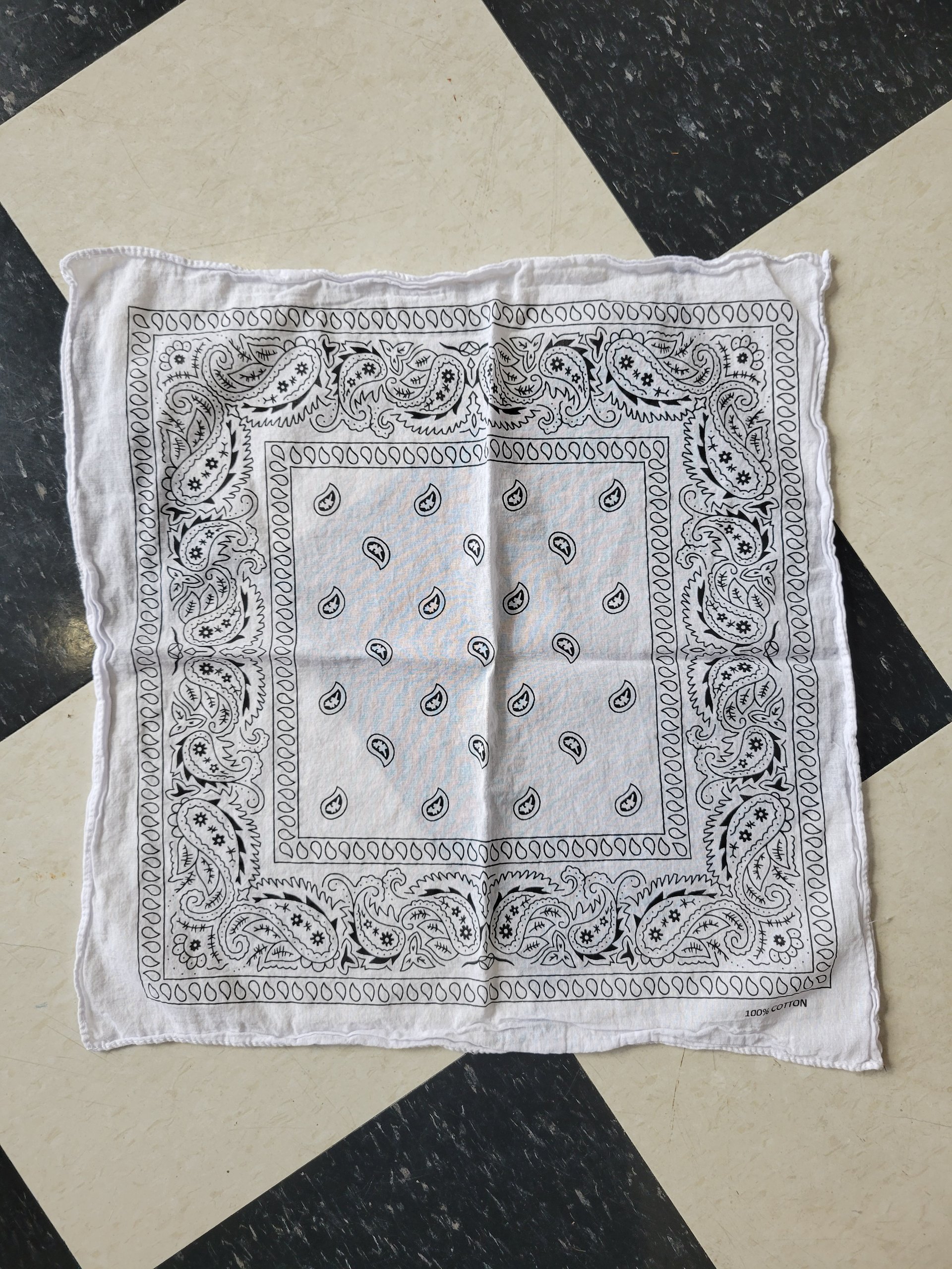 Paisley cotton bandana