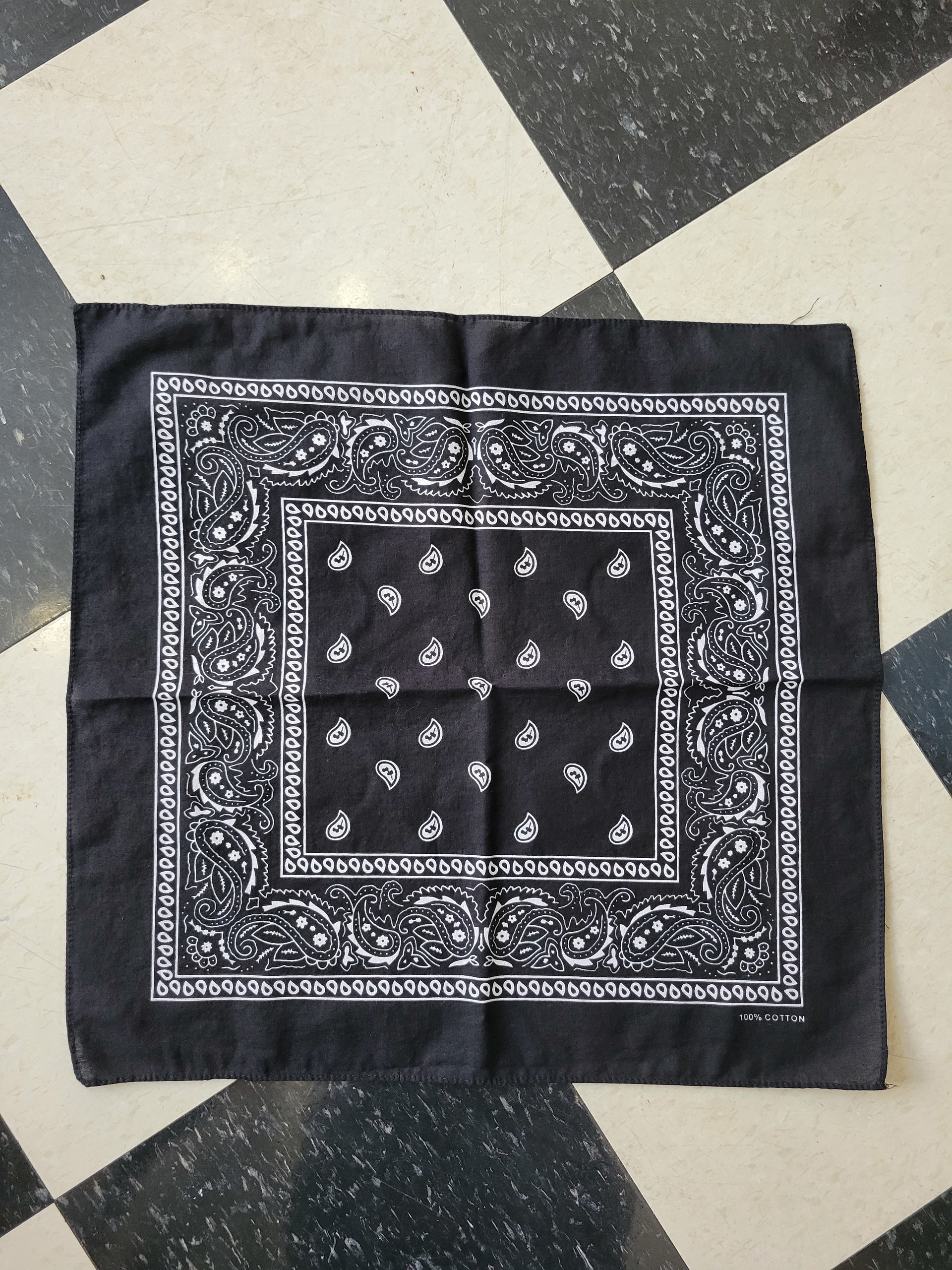 Paisley cotton bandana