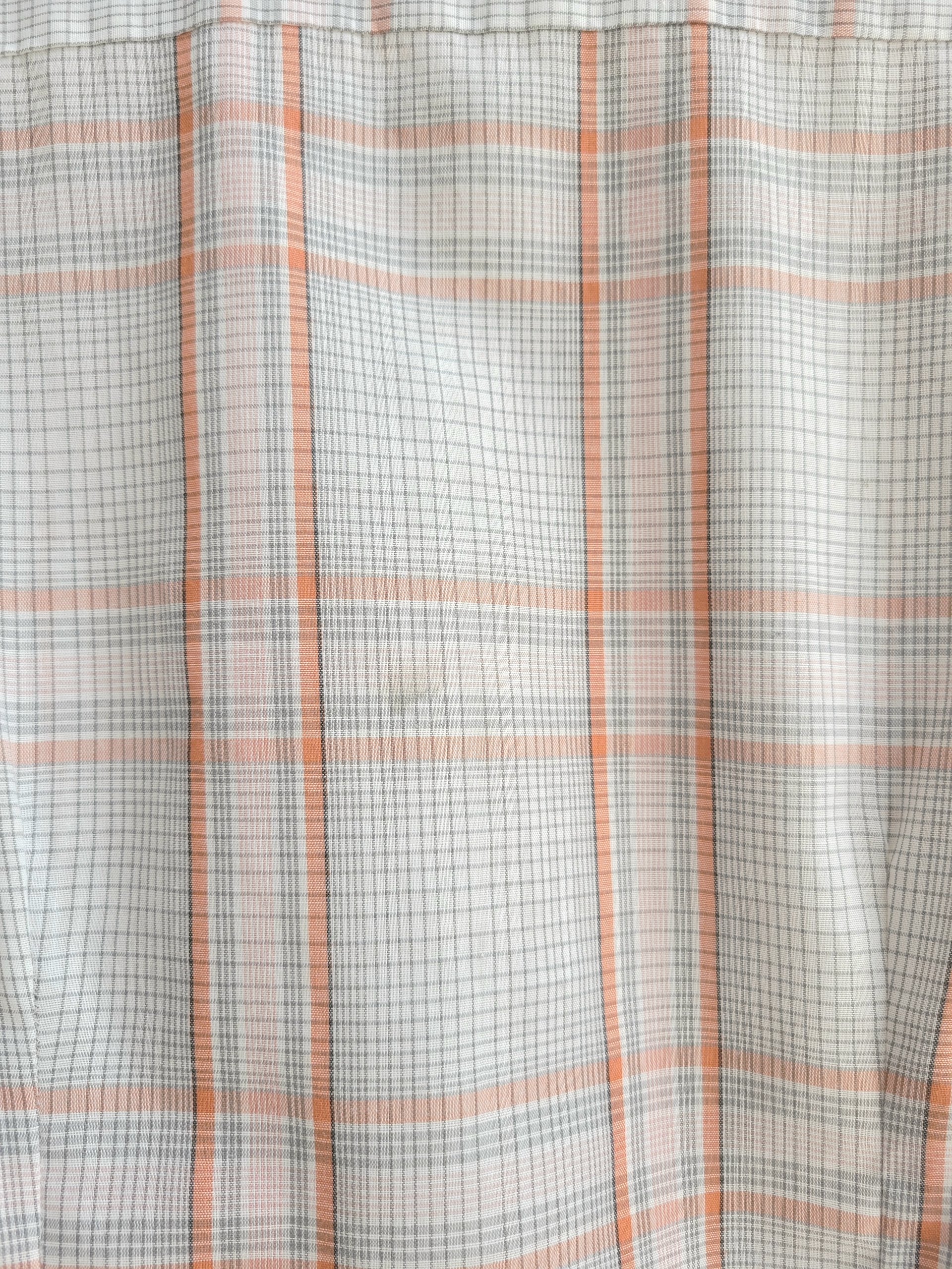 1970 Sears plaid button up shirt, size large