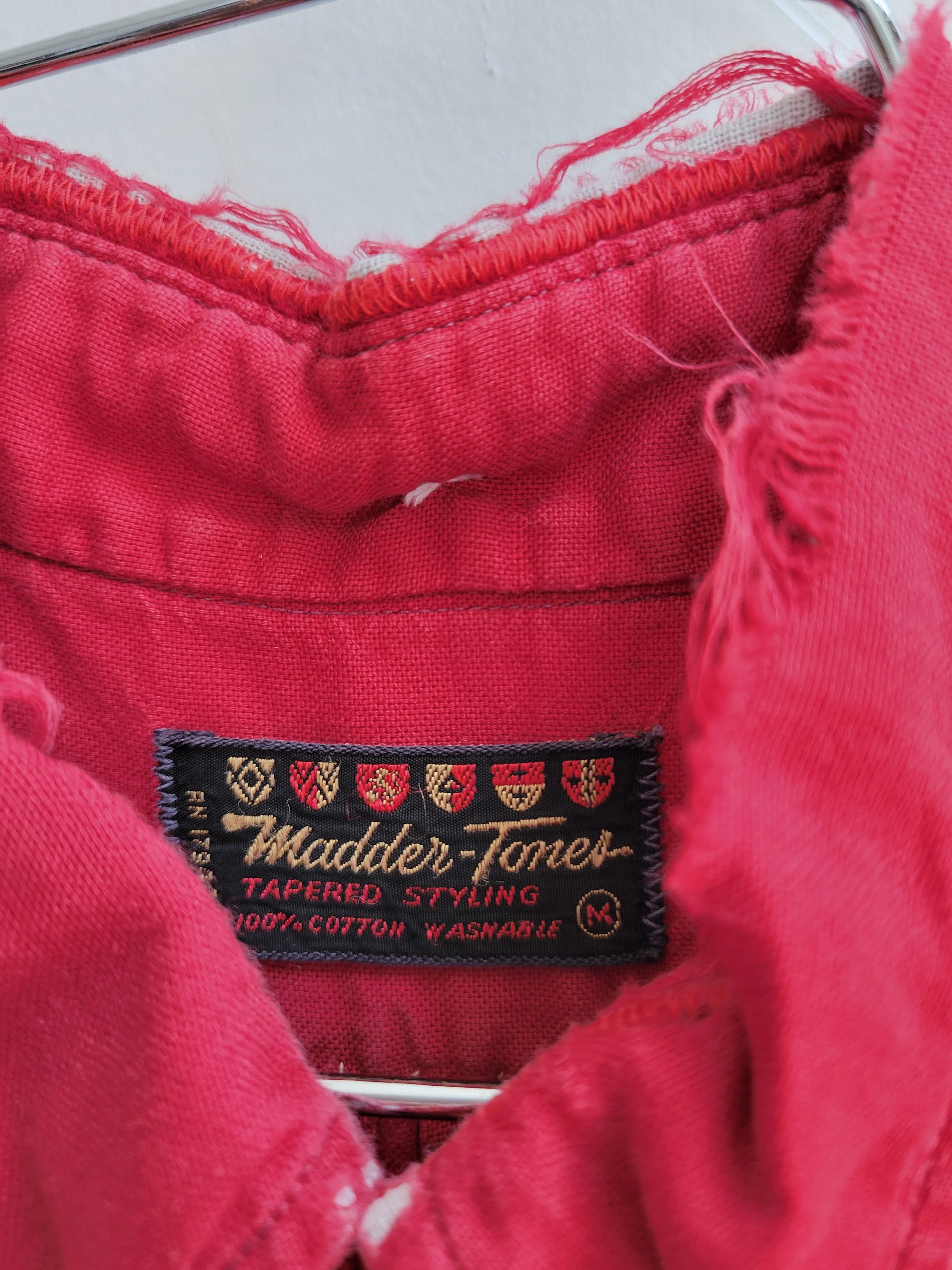 1960 Madder-Tones distressed button up, medium