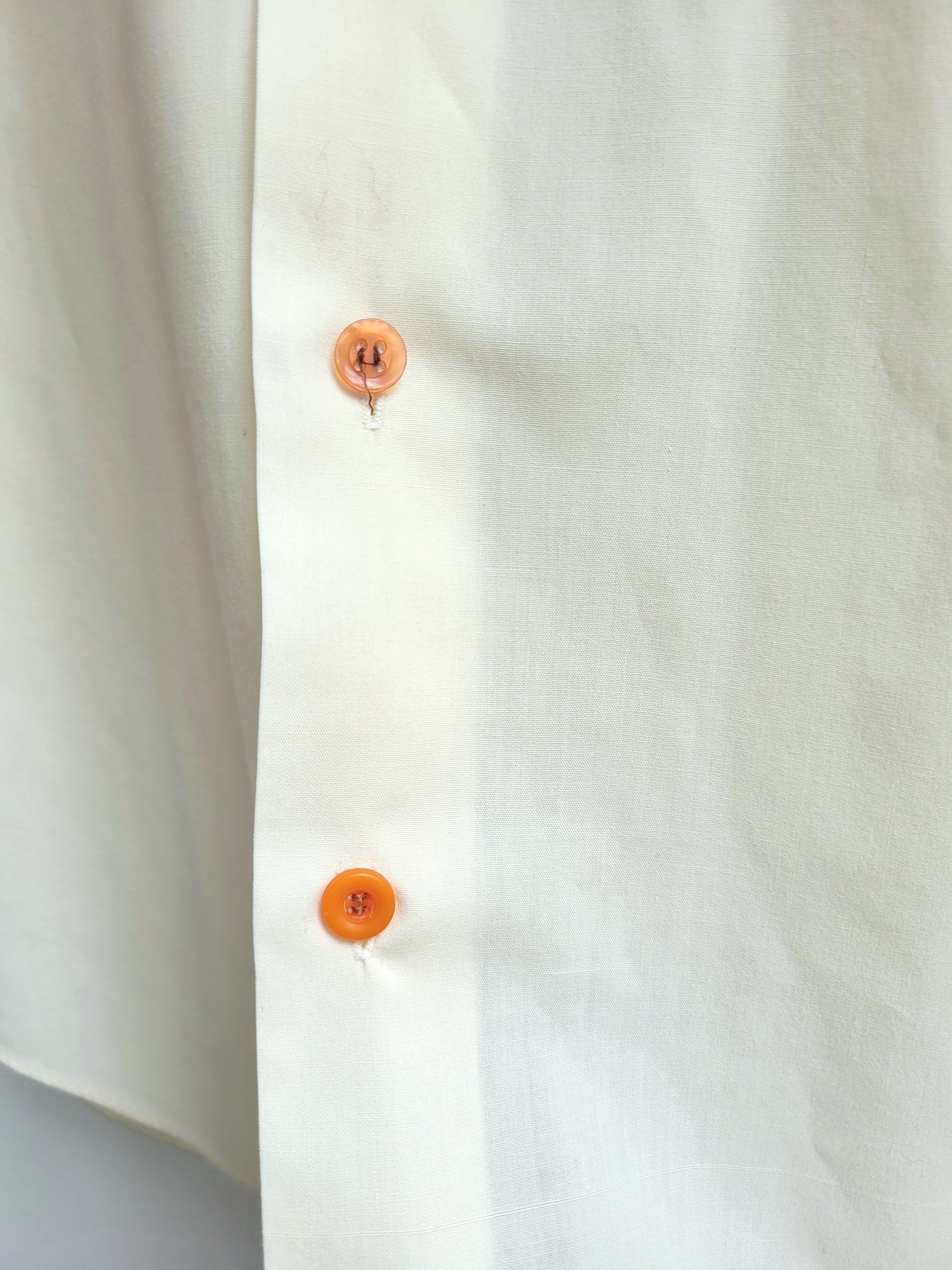 1970 Wedgefield yellow button up shirt, medium