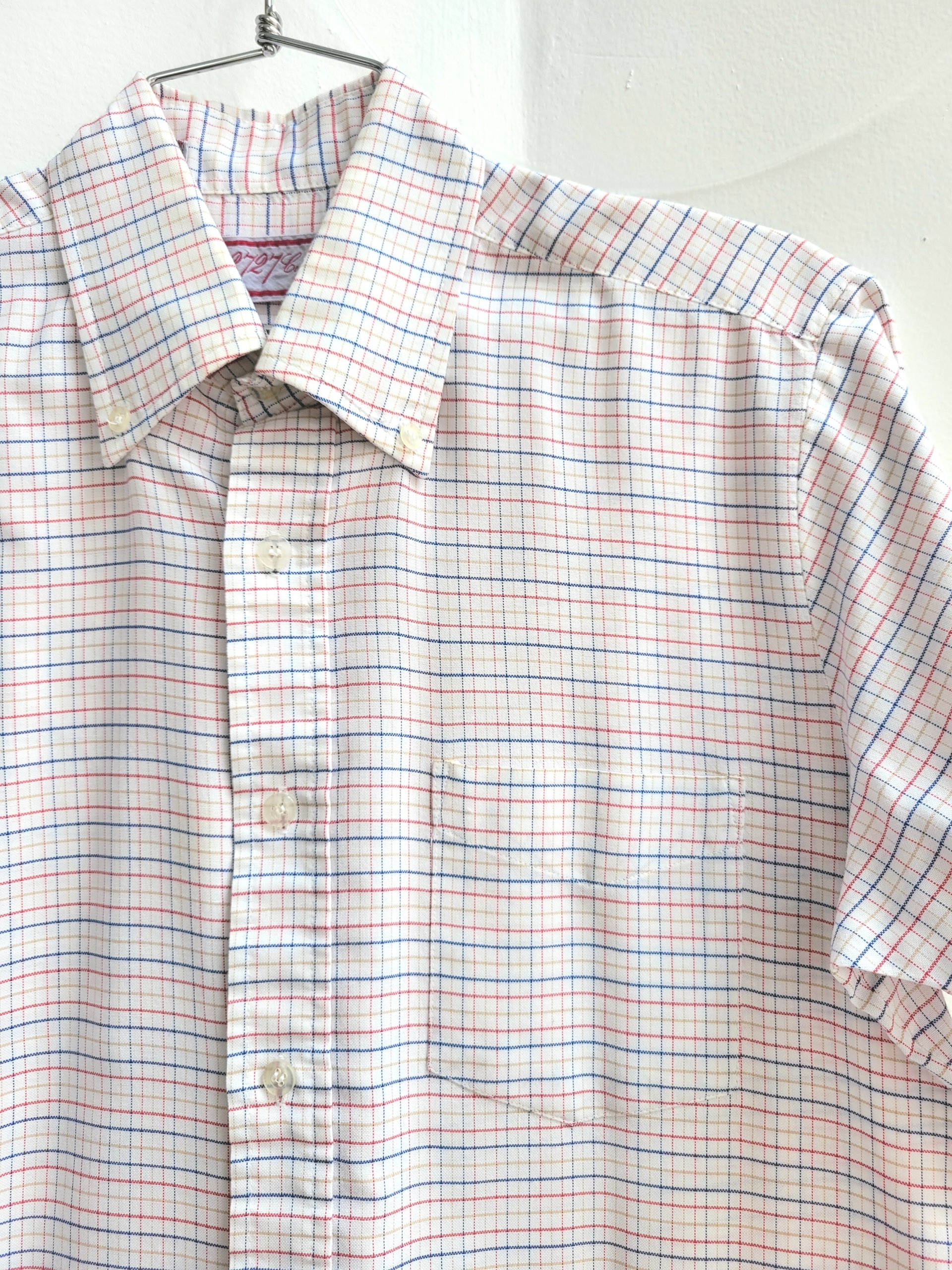 1970 272 plaid button up oxford shirt, medium