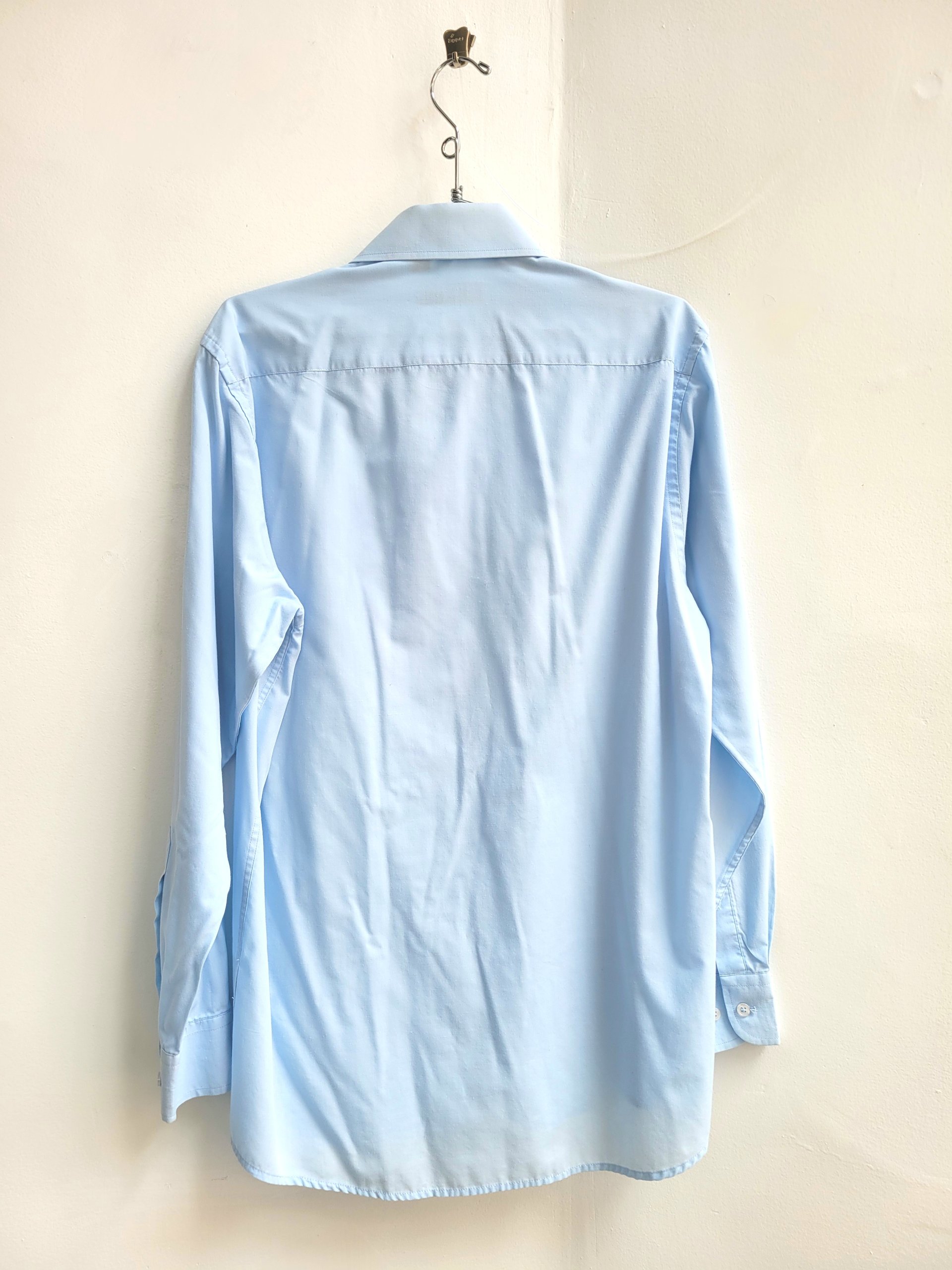 1990 Alberto Cardinali blue button up shirt, medium