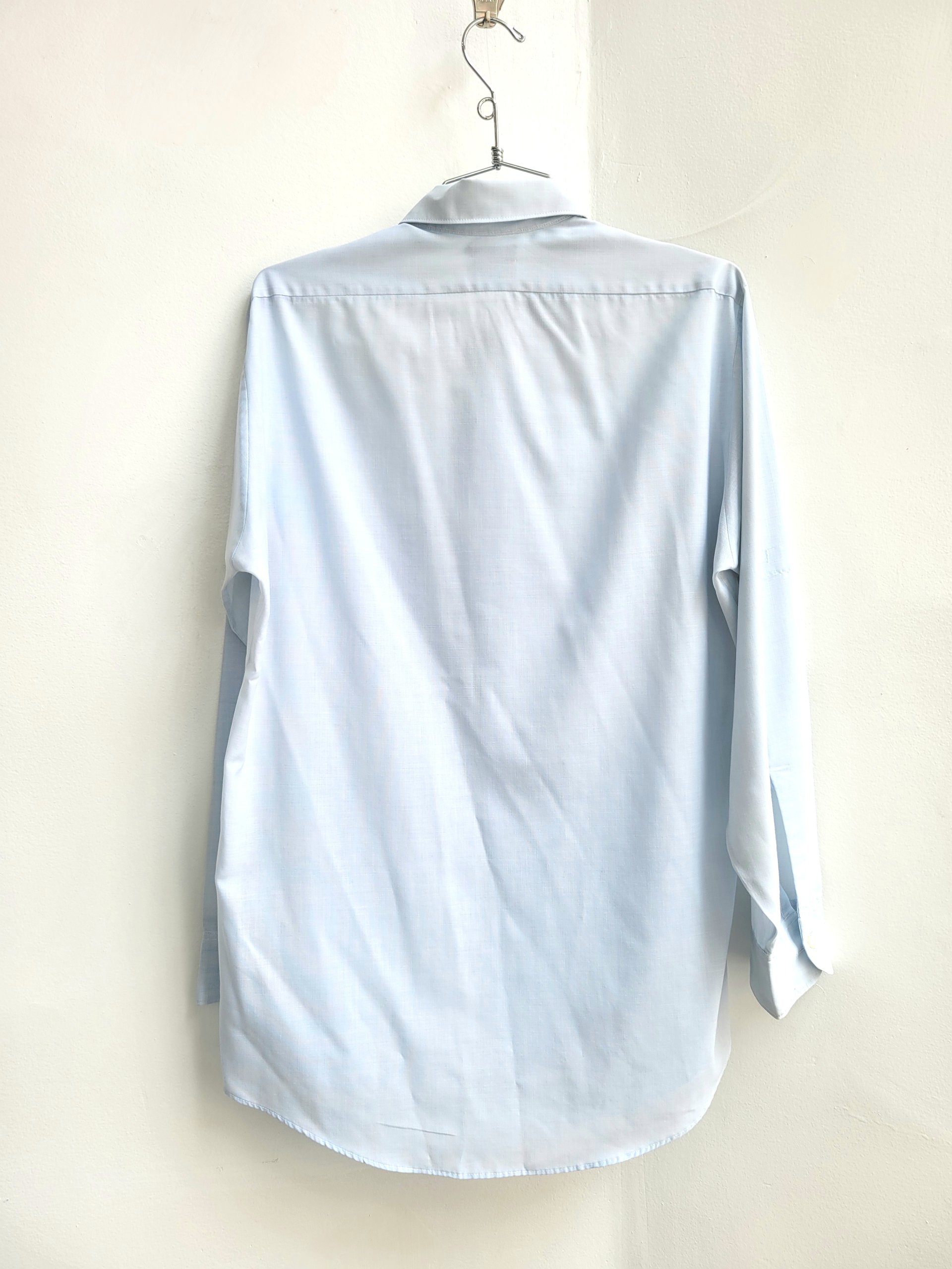 1960 Van Heusen Air Force blue button up shirt, medium