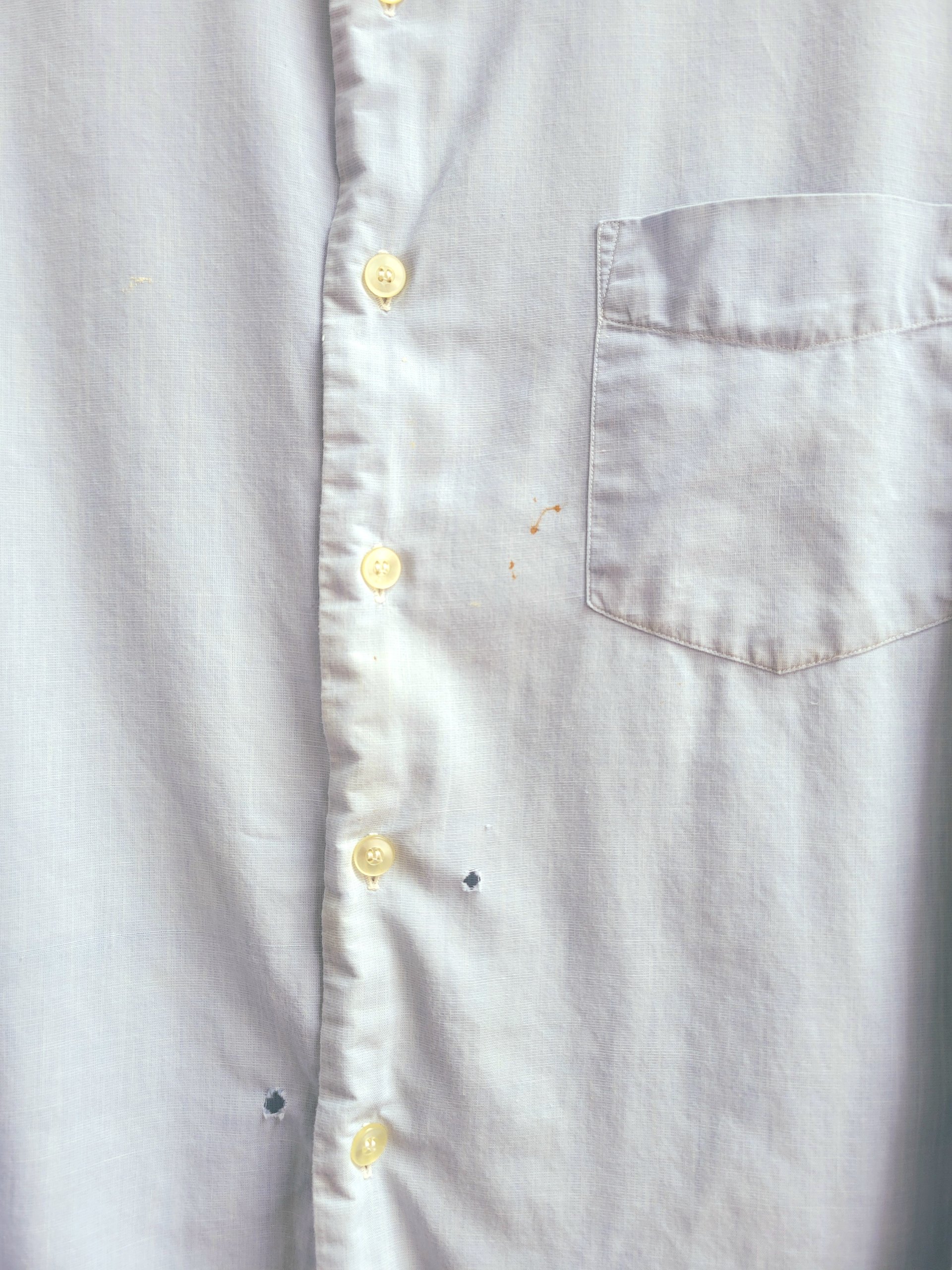 1960 Manhattan Air Force blue button up shirt, medium