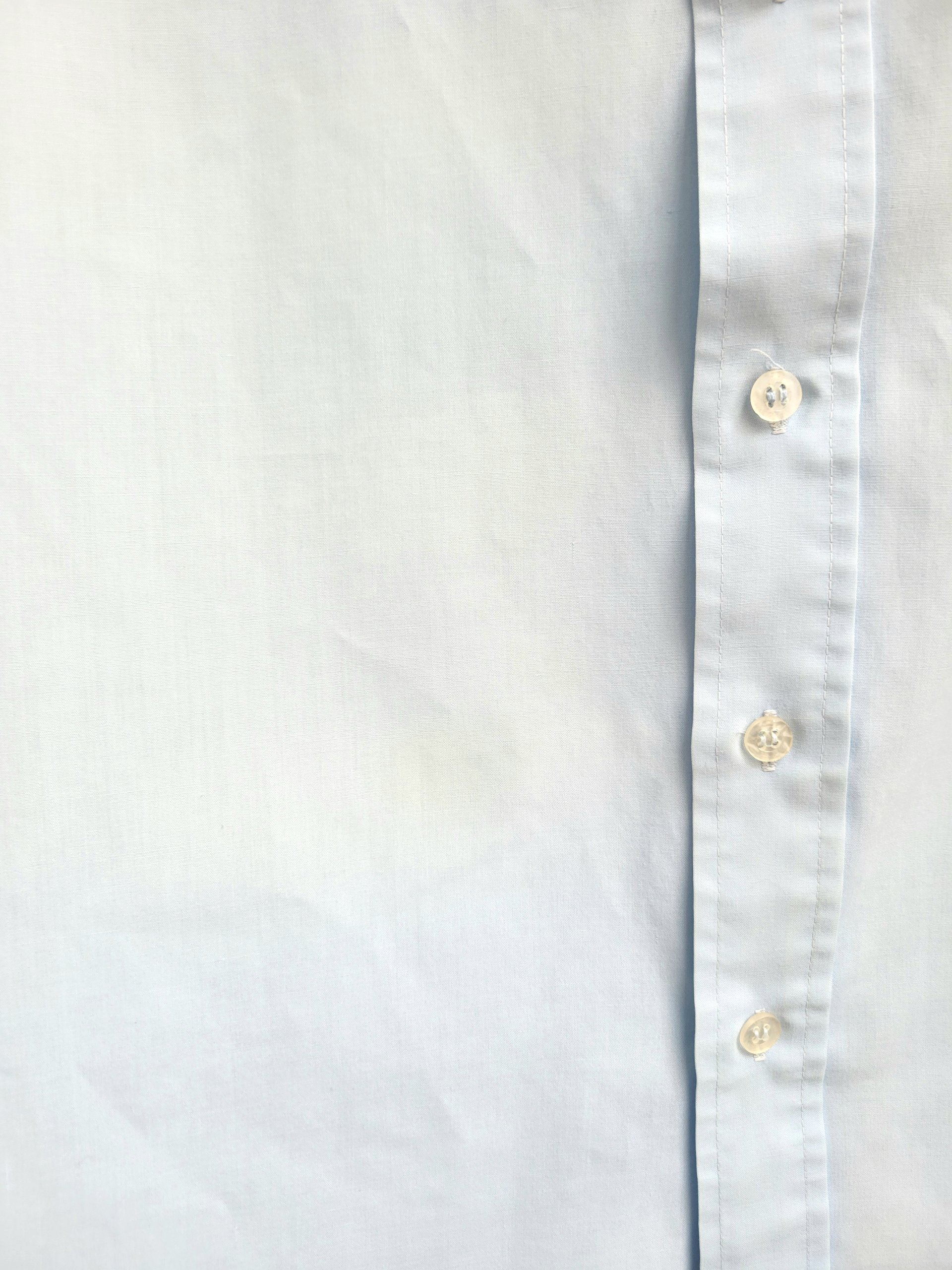 1970 Bristol blue button up shirt, medium