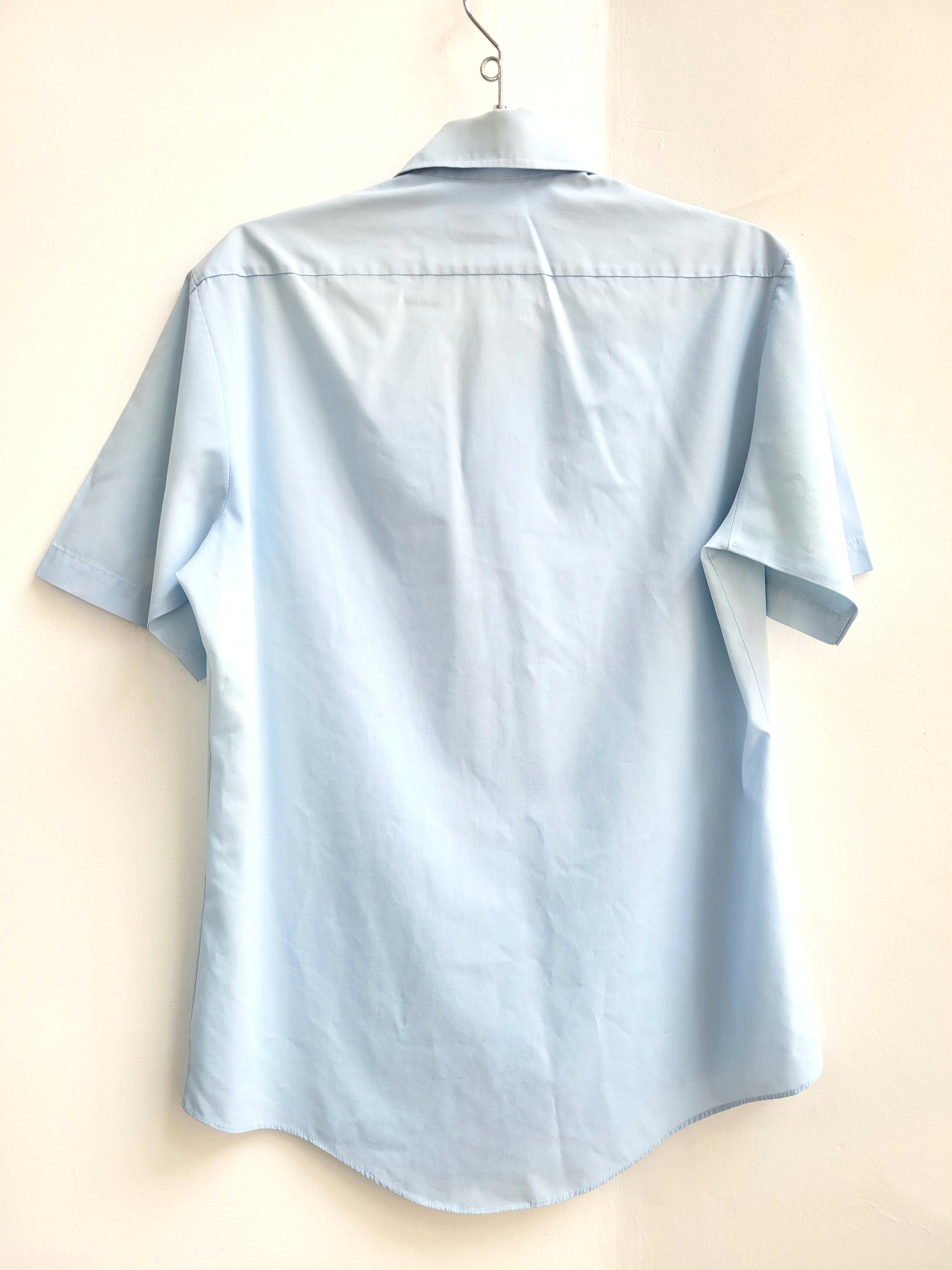 1970 Bristol blue button up shirt, medium