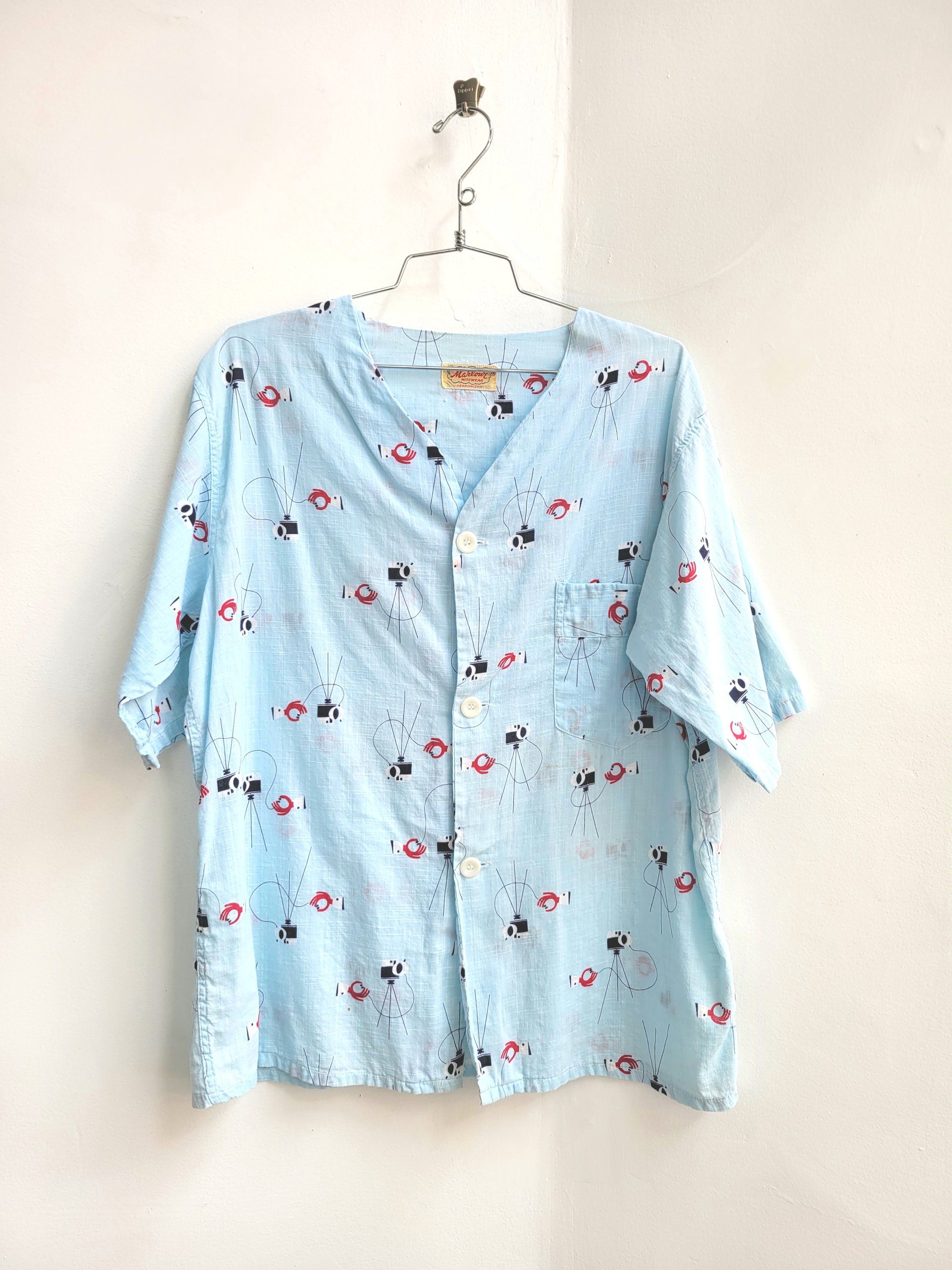 1950 Marlowe Mid Century Modern camera cotton set, medium