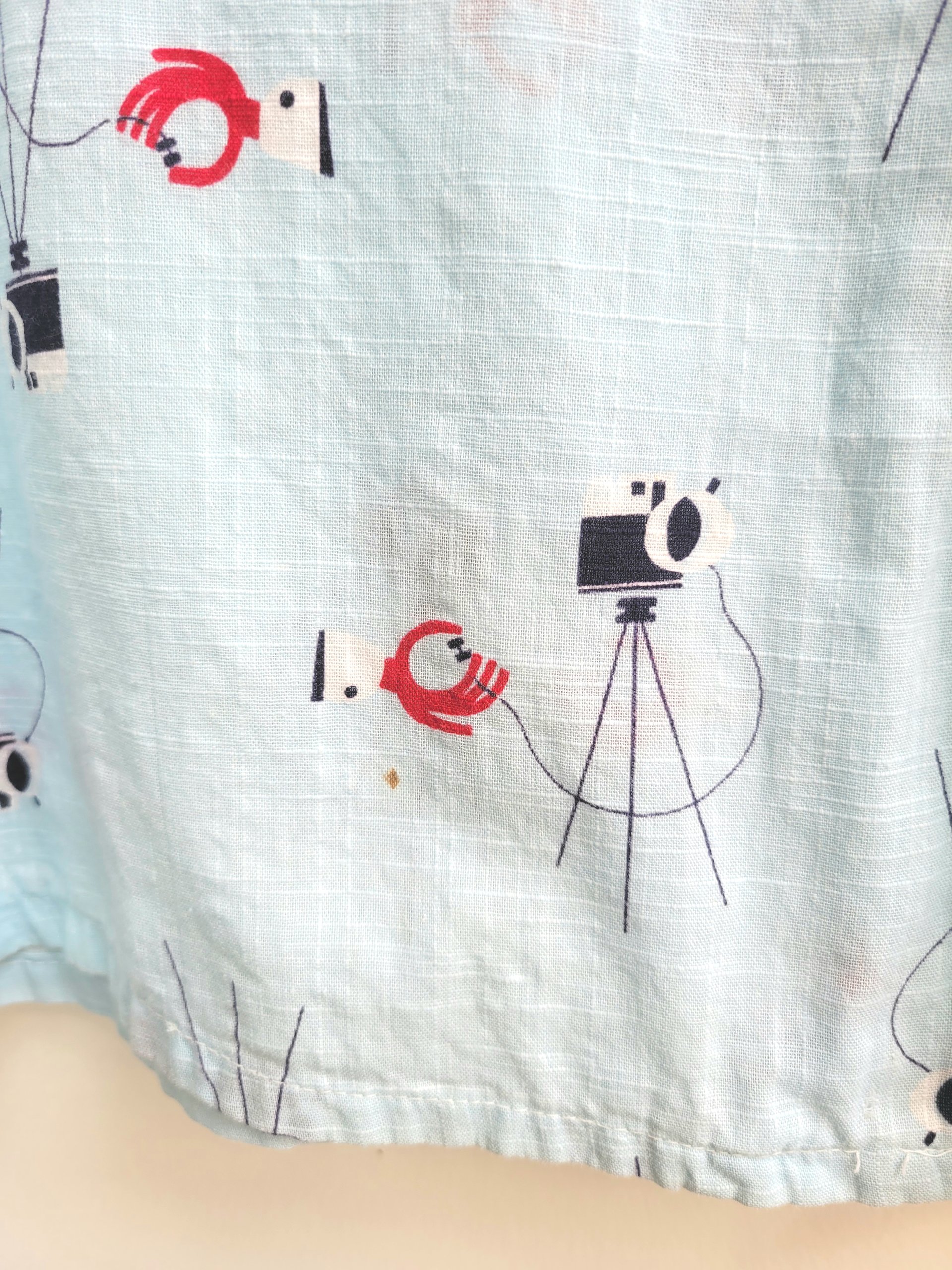 1950 Marlowe Mid Century Modern camera cotton set, medium