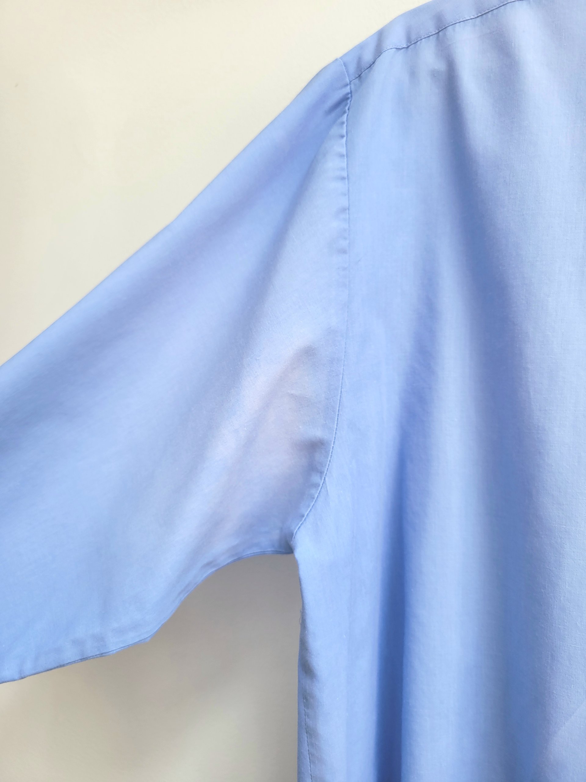 1980 Haband light blue button up shirt, large