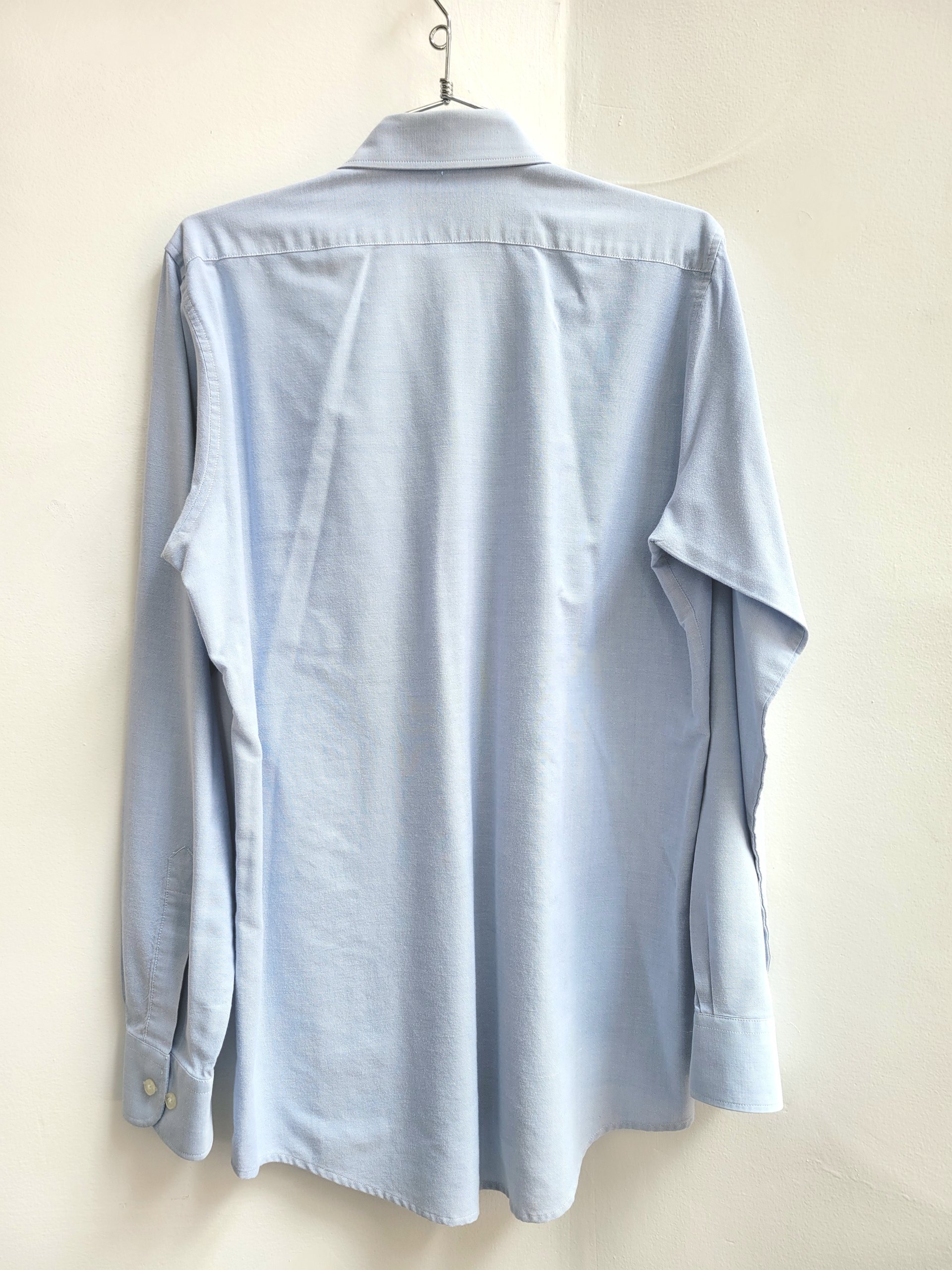 1990 Jiggie Wear blue oxford button up shirt, medium