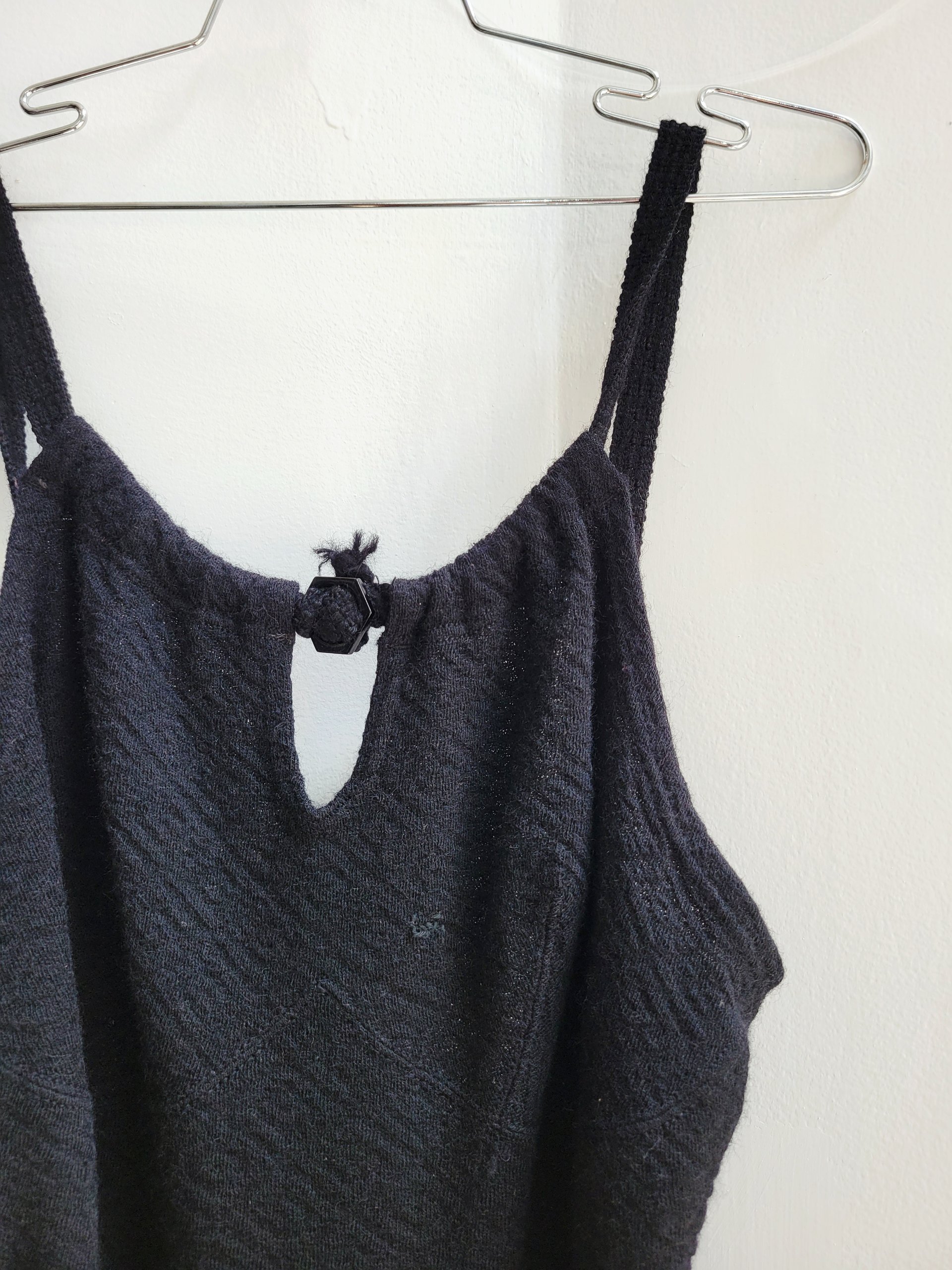 1930 Jantzen black wool swim suit, 40 / large