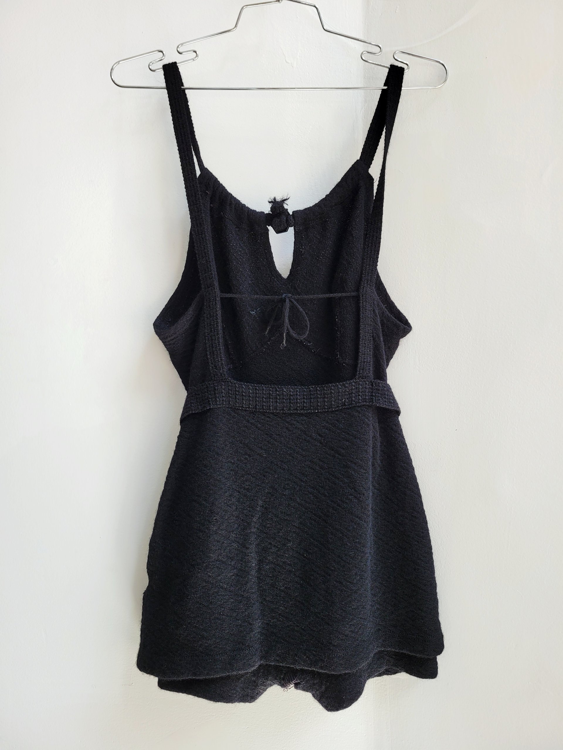 1930 Jantzen black wool swim suit, 40 / large