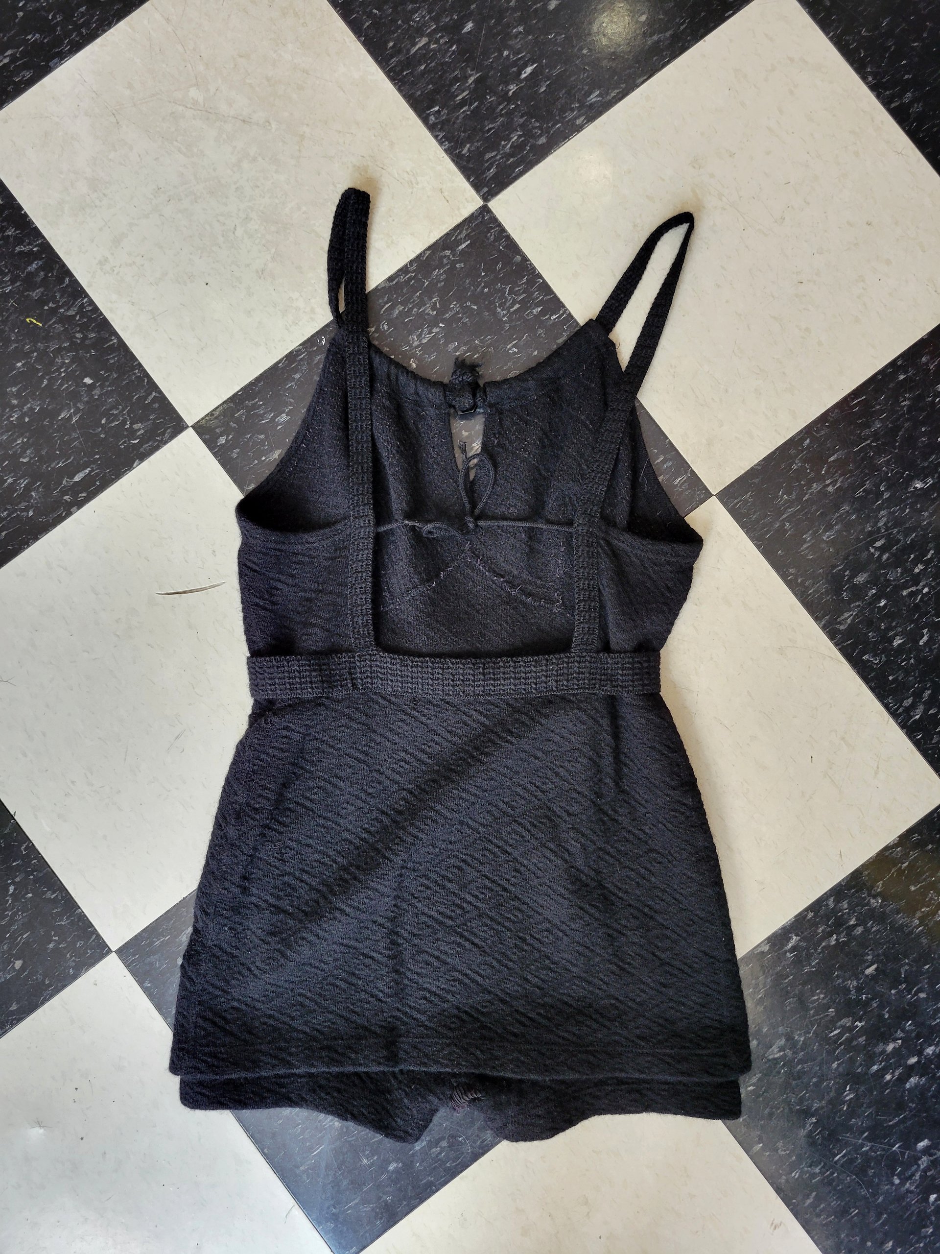 1930 Jantzen black wool swim suit, 40 / large