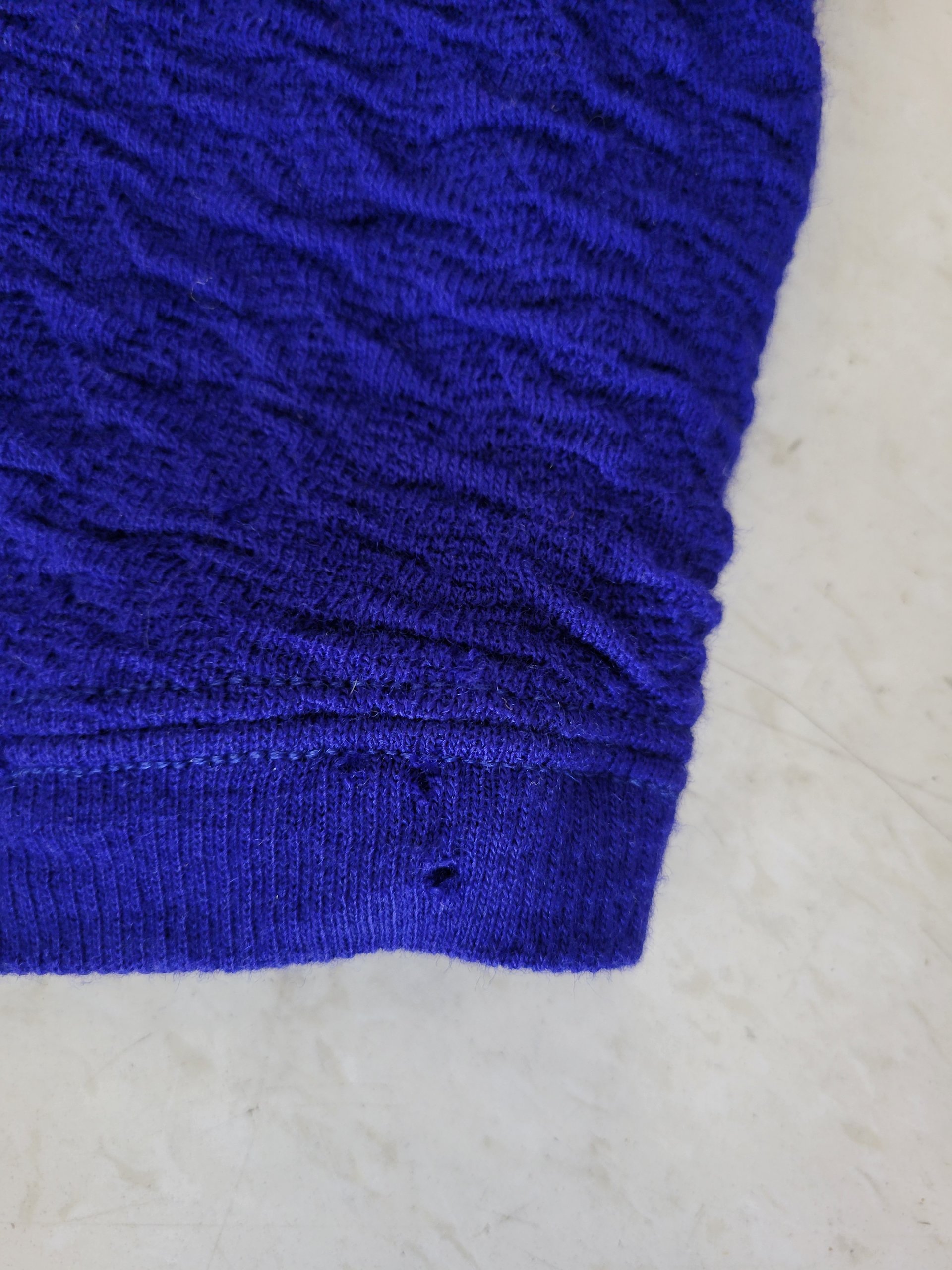 1930 Zephyr blue wool swim suit, small