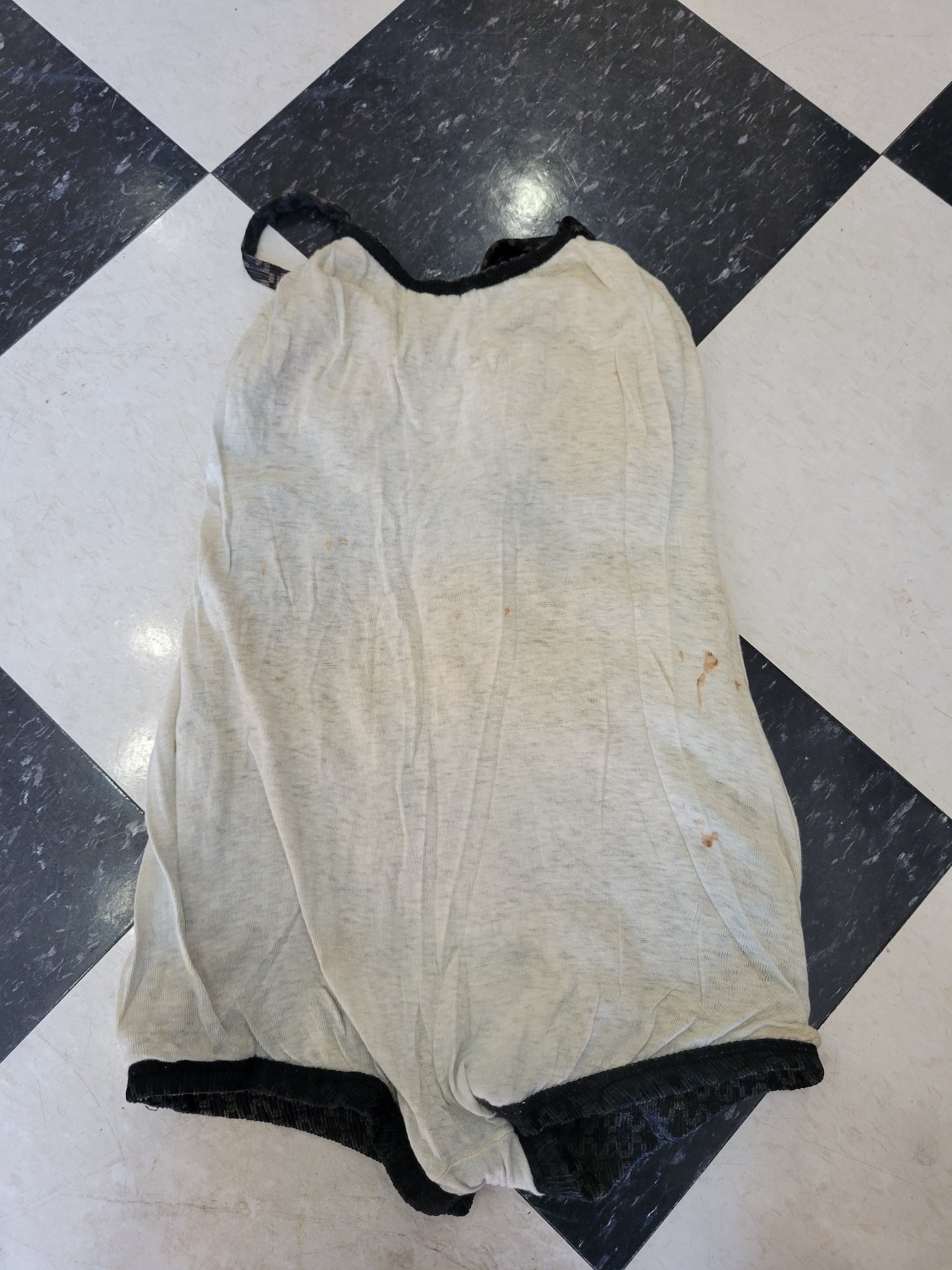 1930 Lastex black swimsuit, size xs small