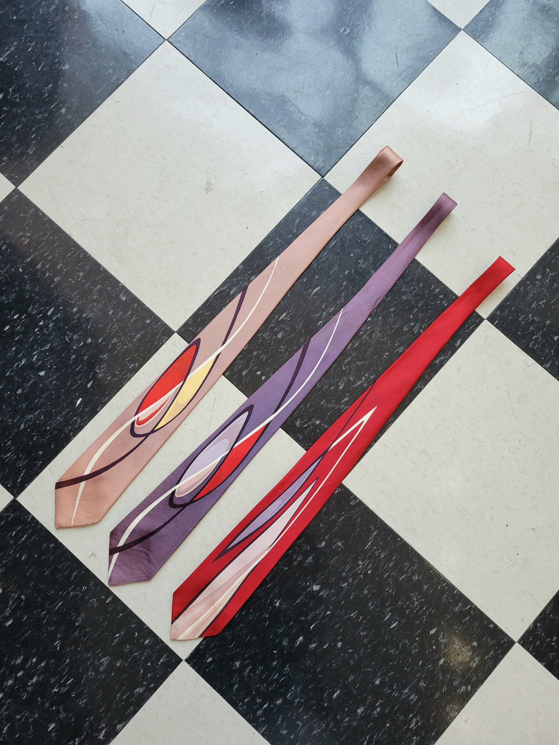 1950 Burkhardt's abstract tie