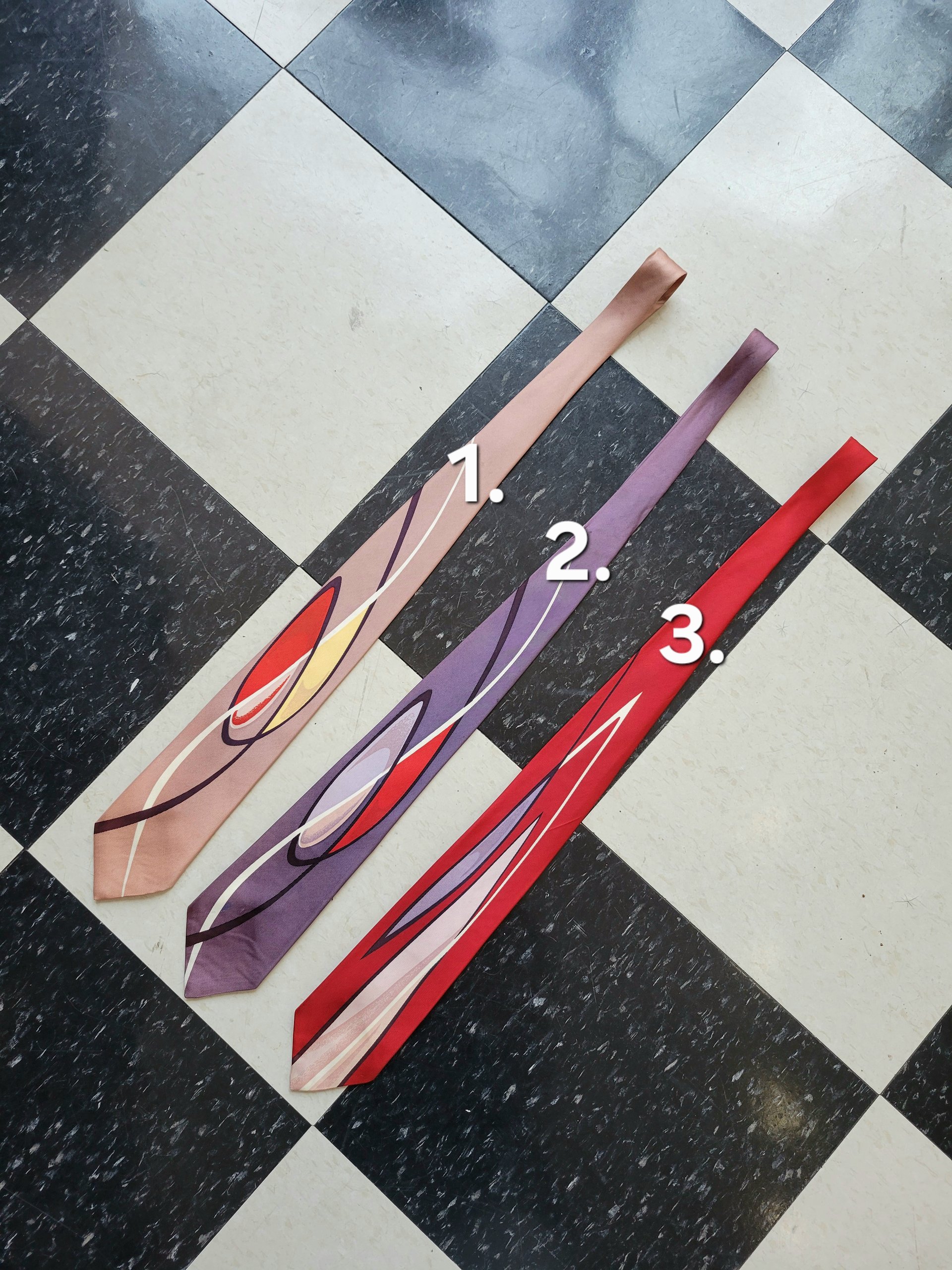 1950 Burkhardt's abstract tie