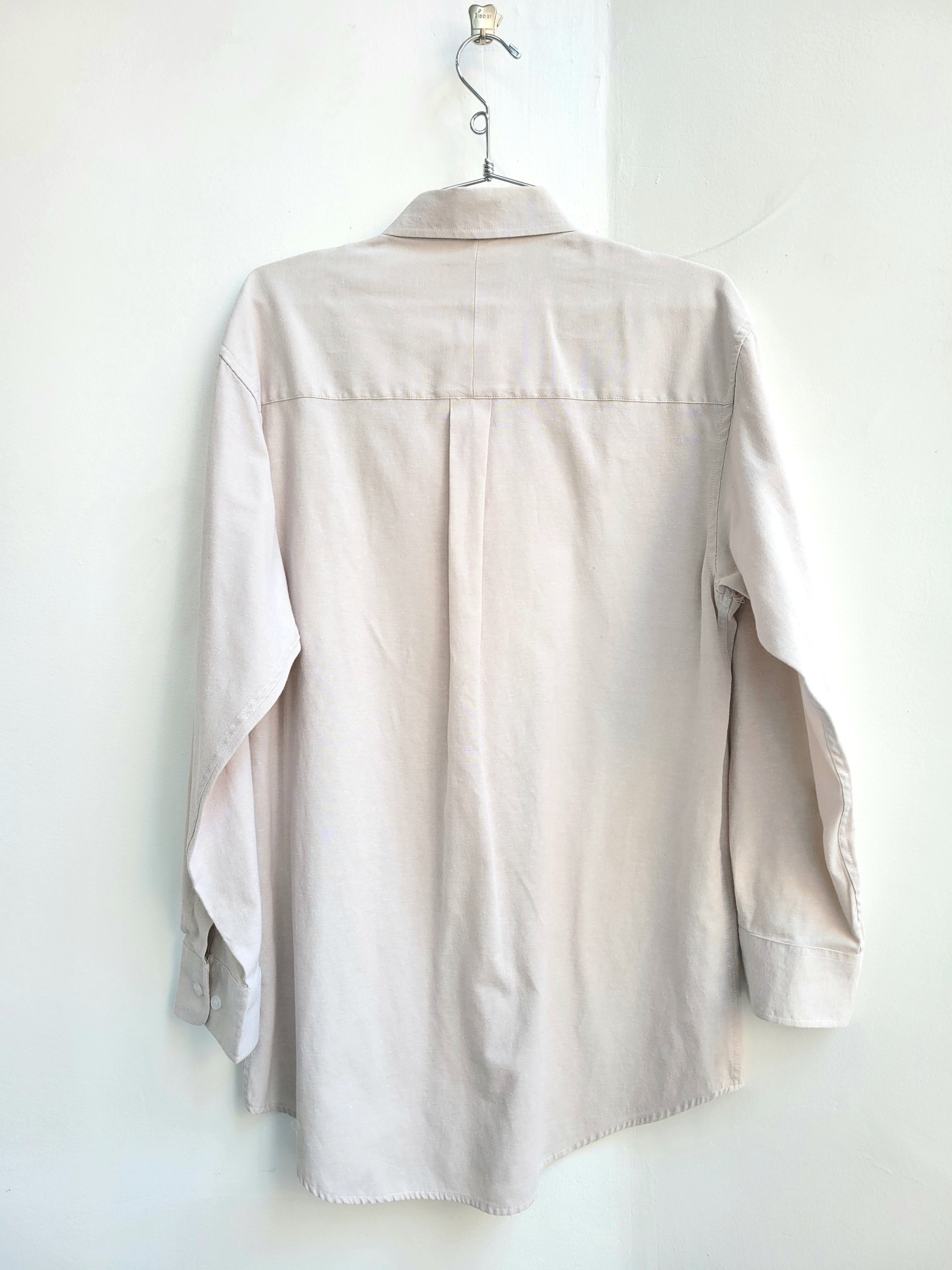 1990 Ten West khaki oxford button up shirt, medium