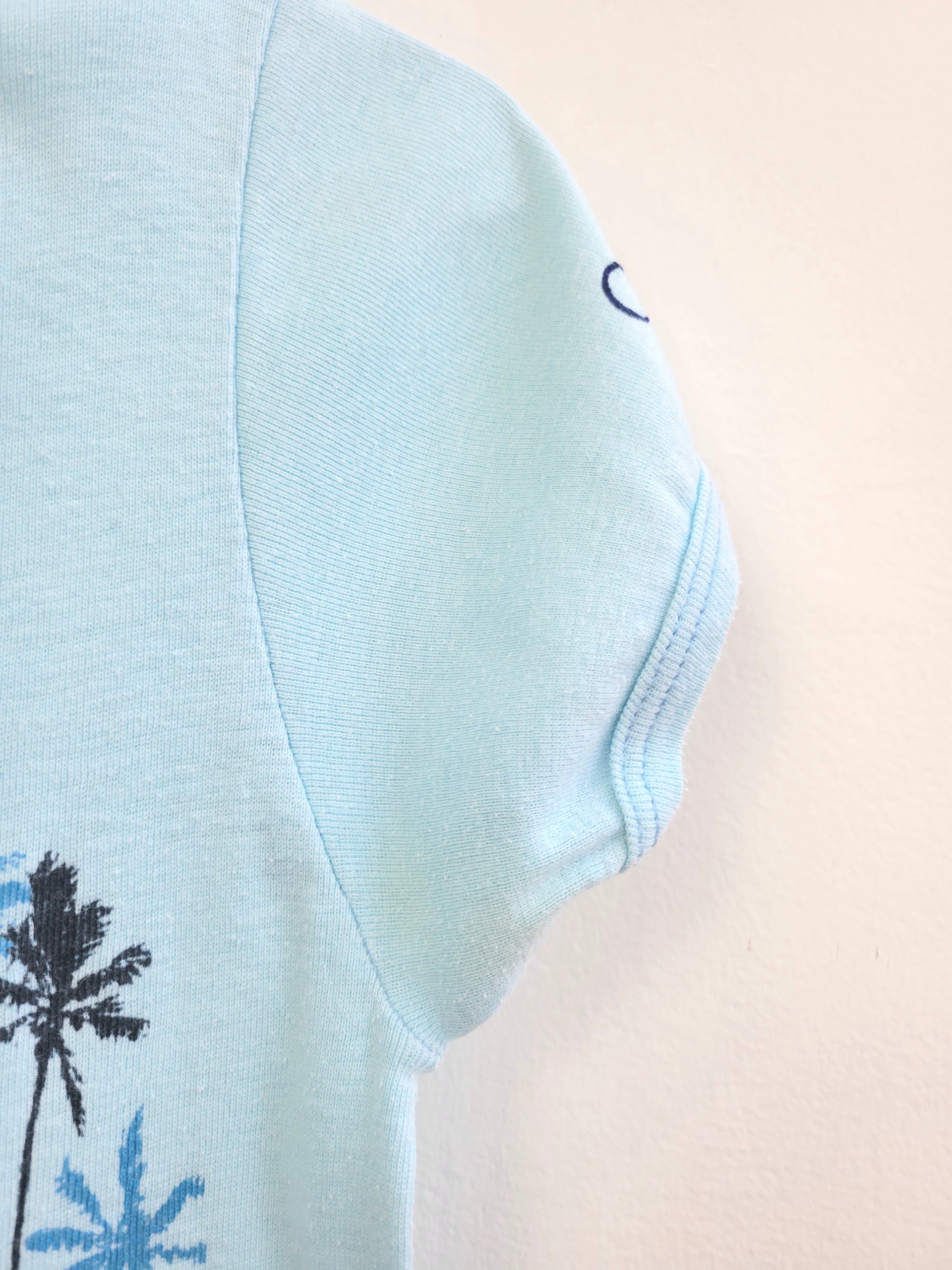 1980 Ocean Pacific blue baby tee, size small