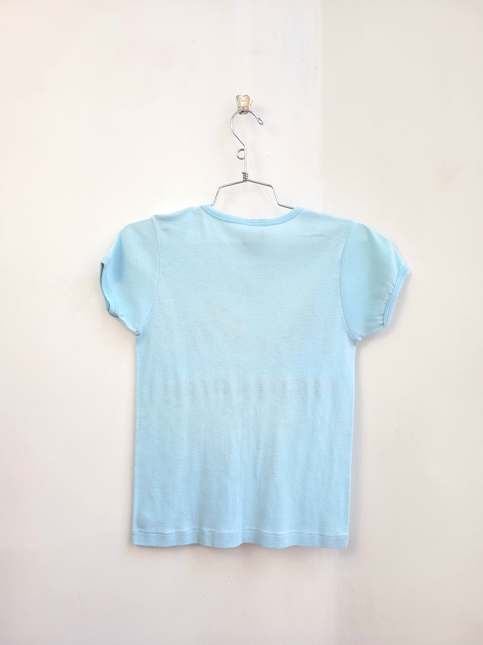 1980 Ocean Pacific blue baby tee, size small