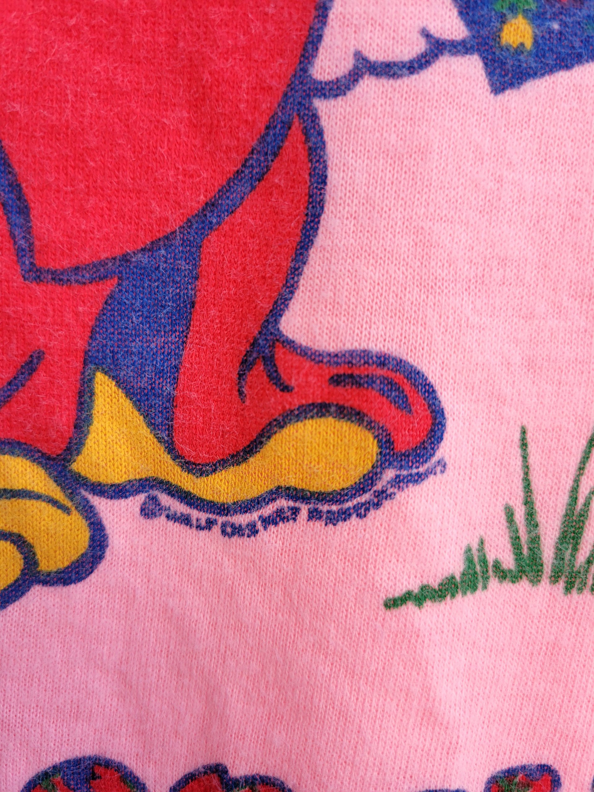 1970 I'm Dopey pink tee shirt, size small