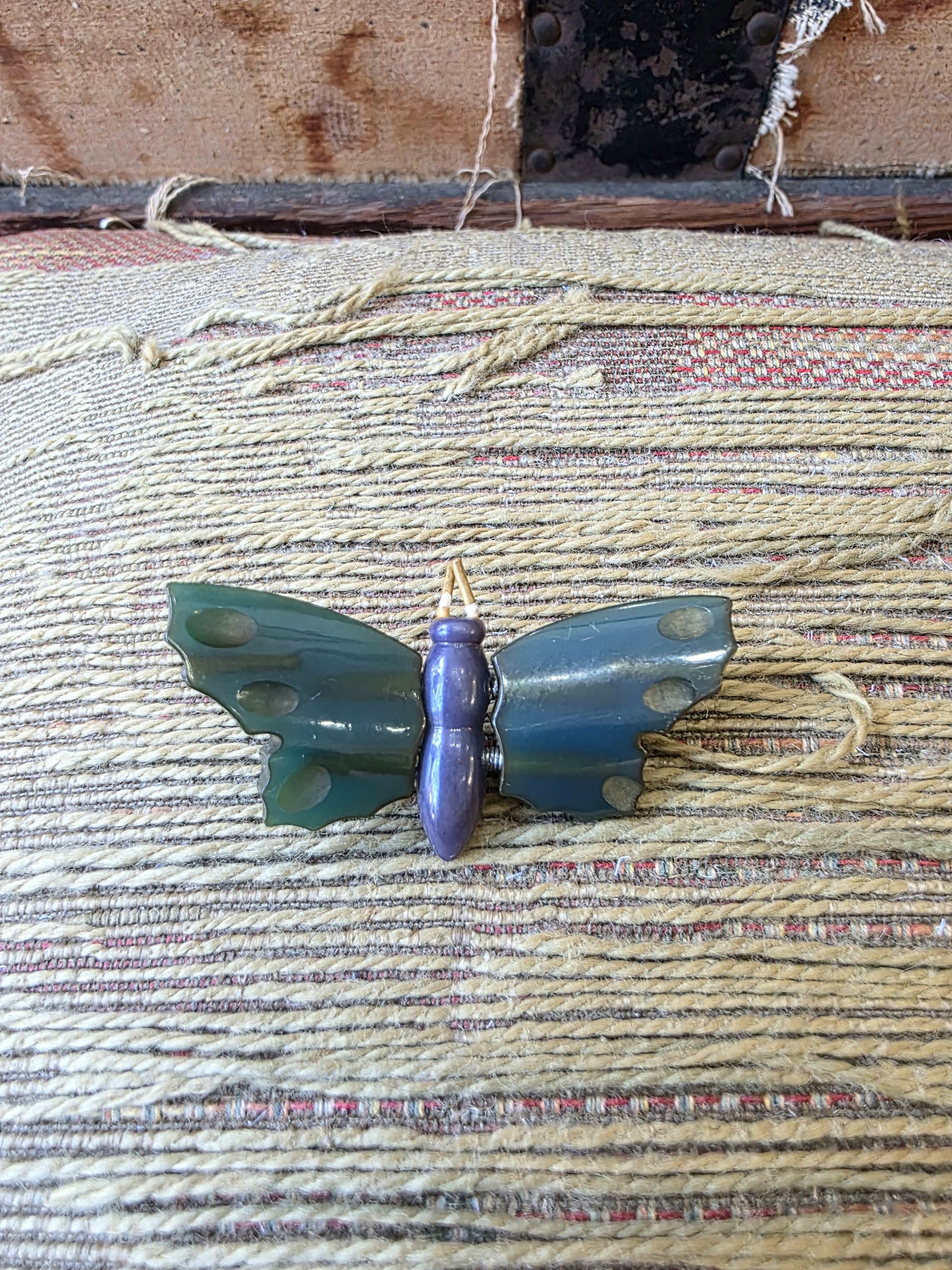 Bakelite butterfly and elephant pins, choose one