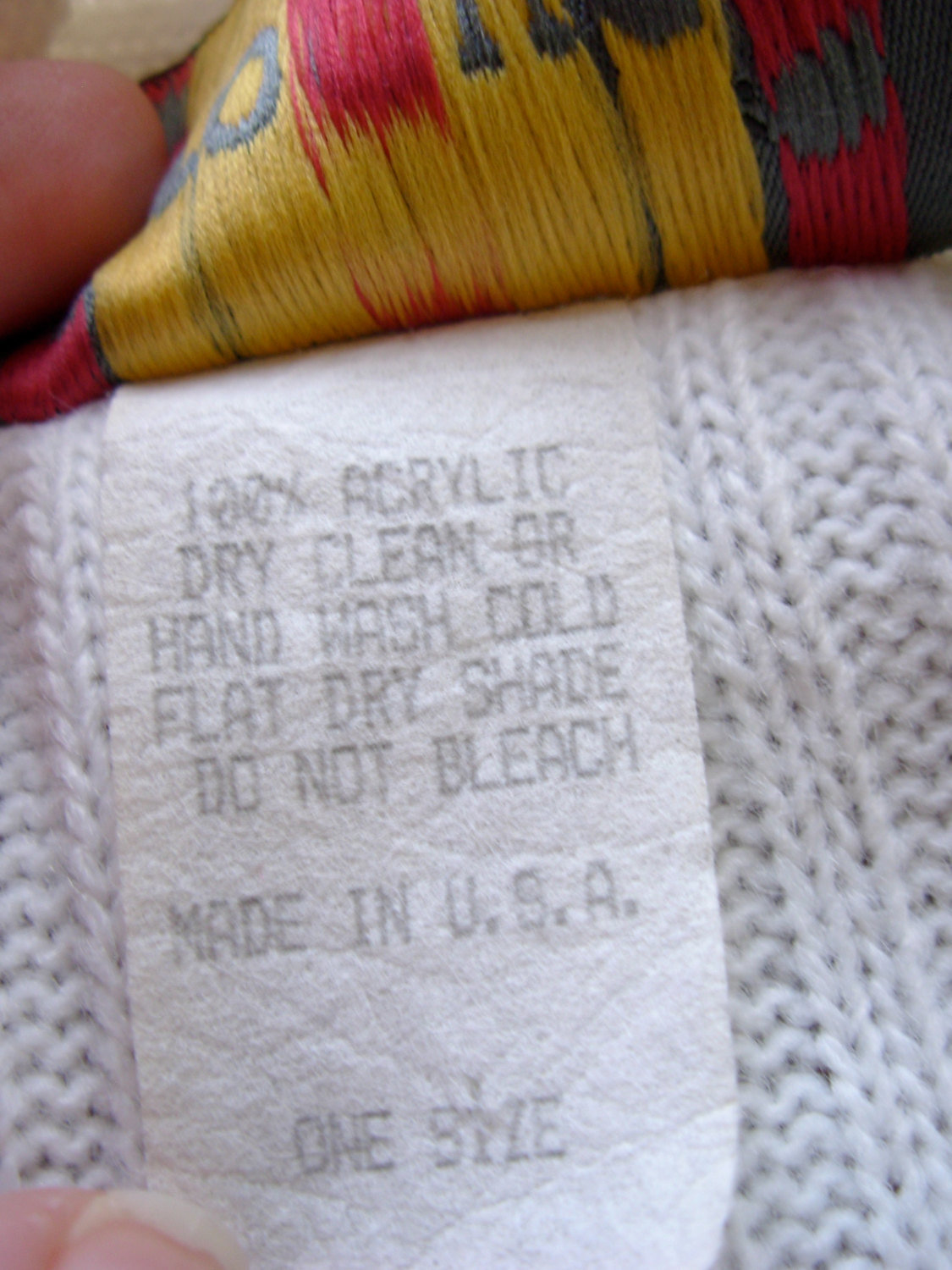 Vintage 80's winter white and gold long cardigan sweater, shoulder pads, size large / medium