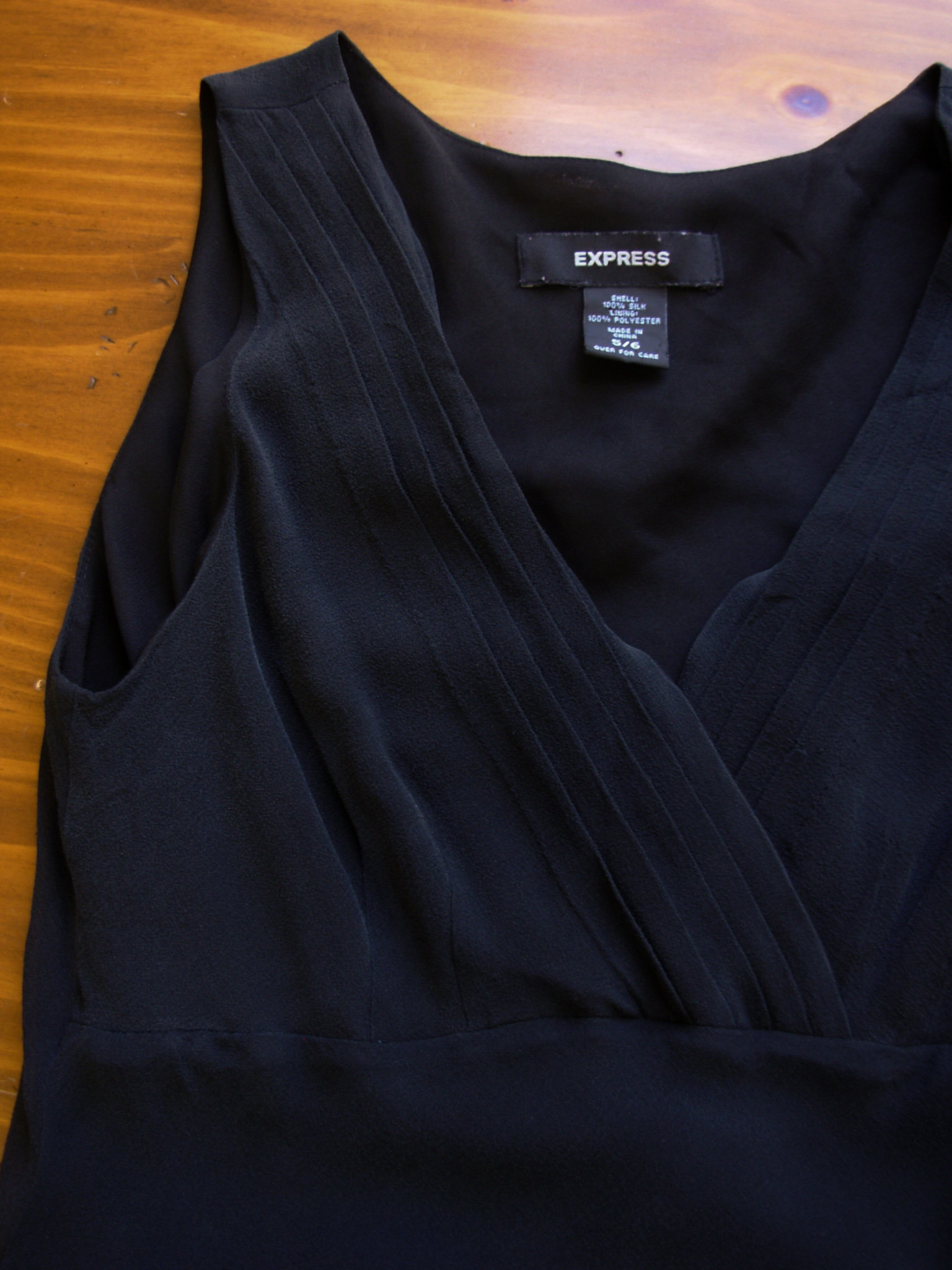 90's Express silk black mini dress, women's small / xs