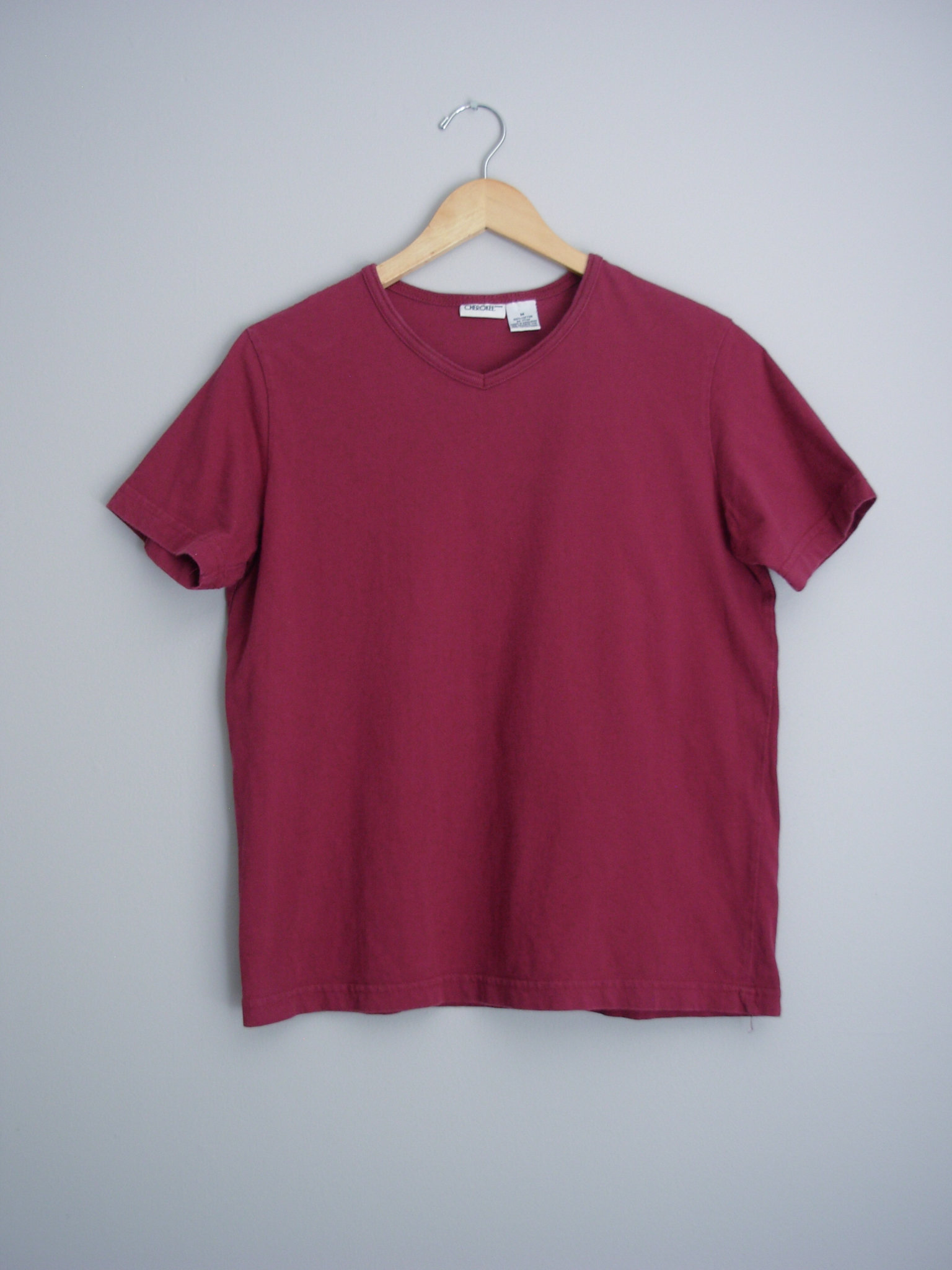 90's plain burgundy shirt, women's size medium