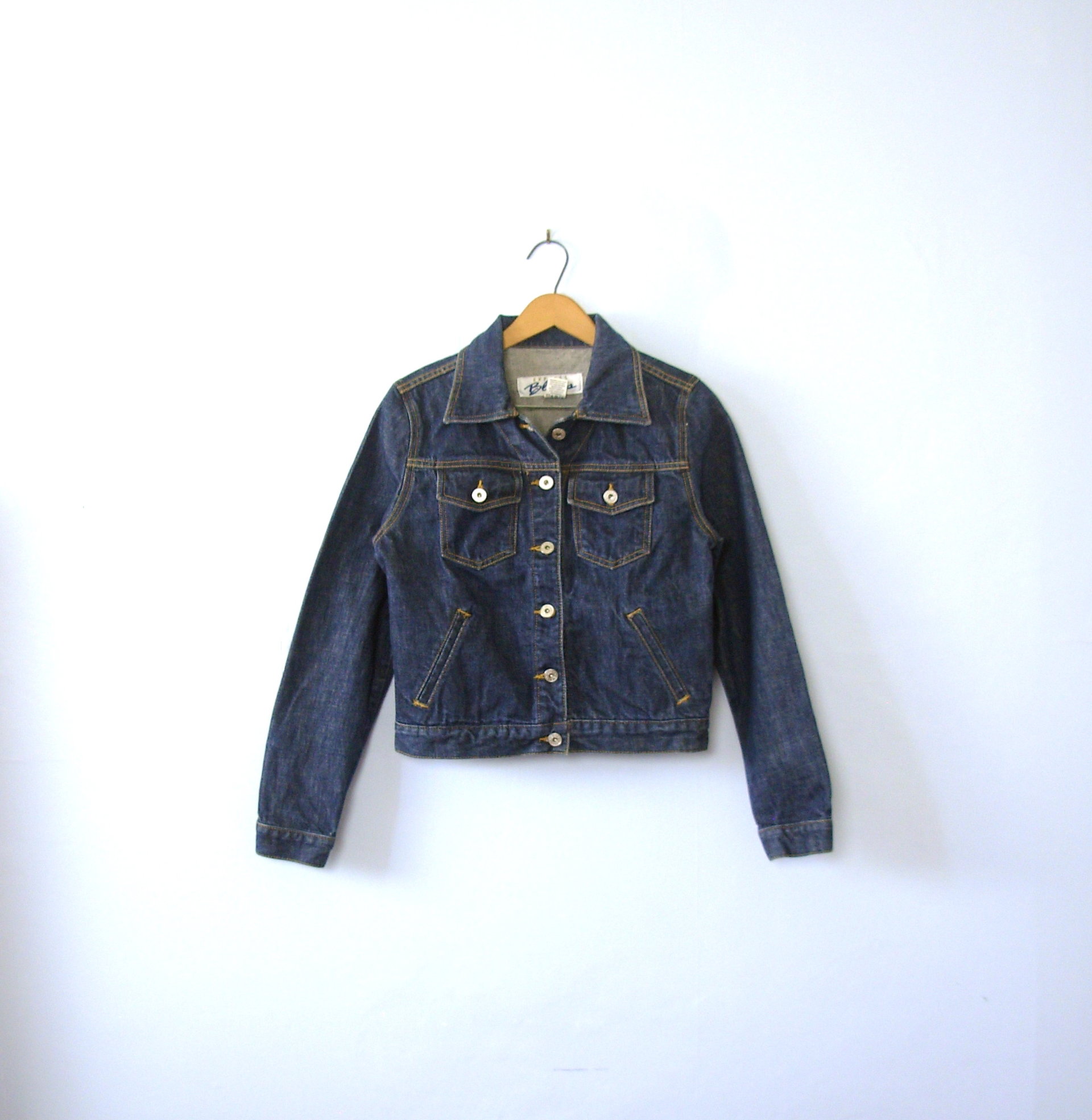 Vintage 90's dark denim jacket, Express jean jacket, women's size small