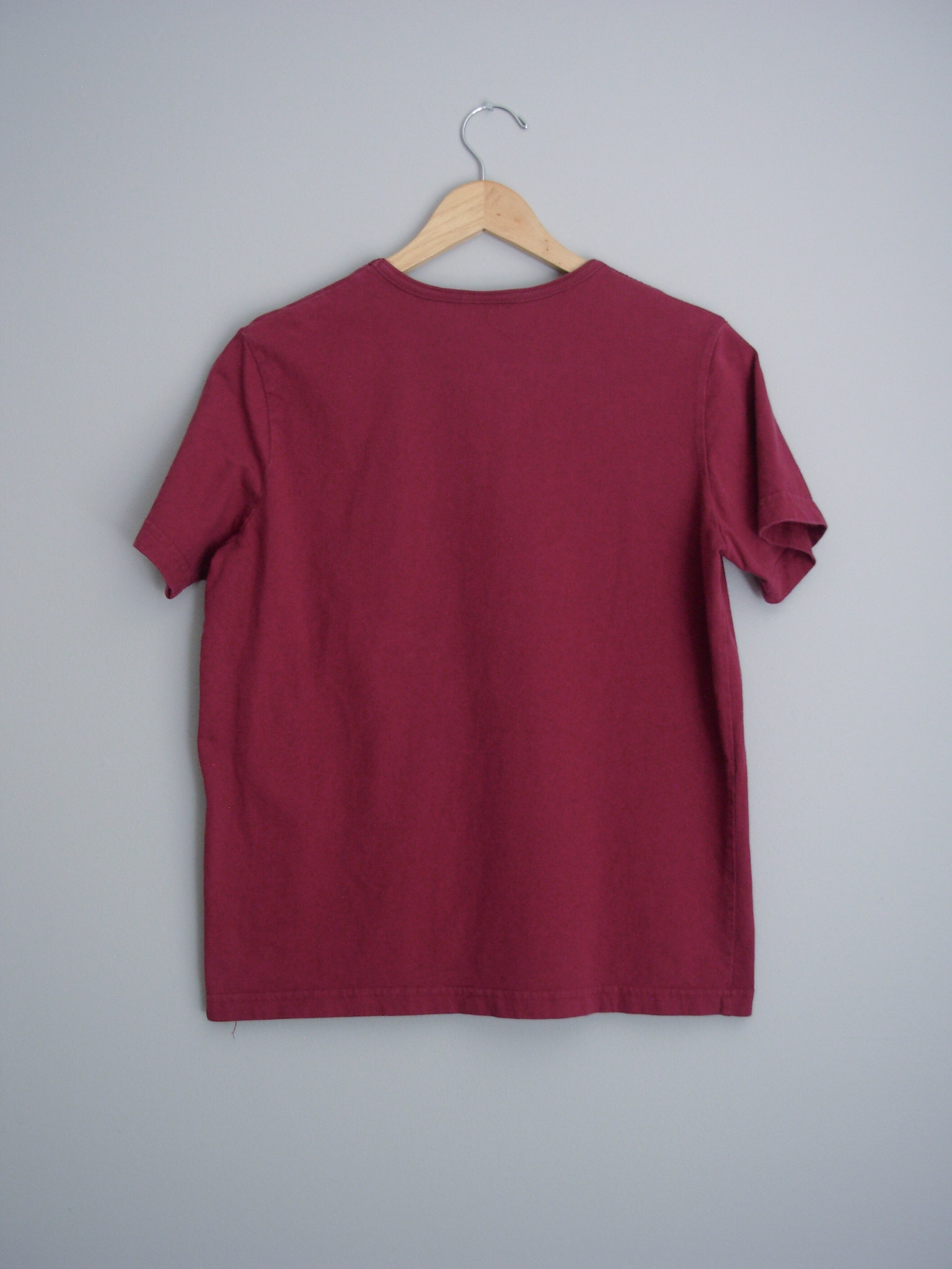 90's plain burgundy shirt, women's size medium