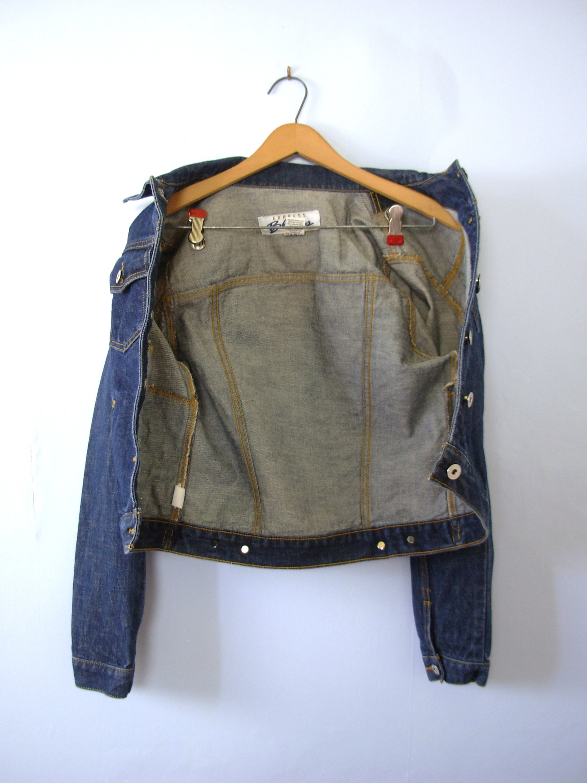 Vintage 90's dark denim jacket, Express jean jacket, women's size small