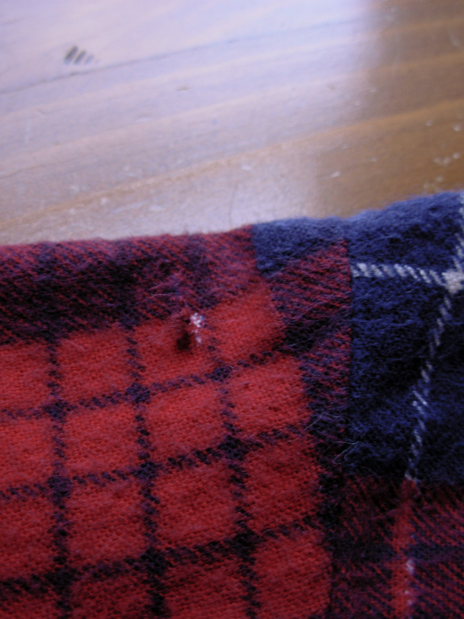 80's red plaid flannel button up shirt, men's XL