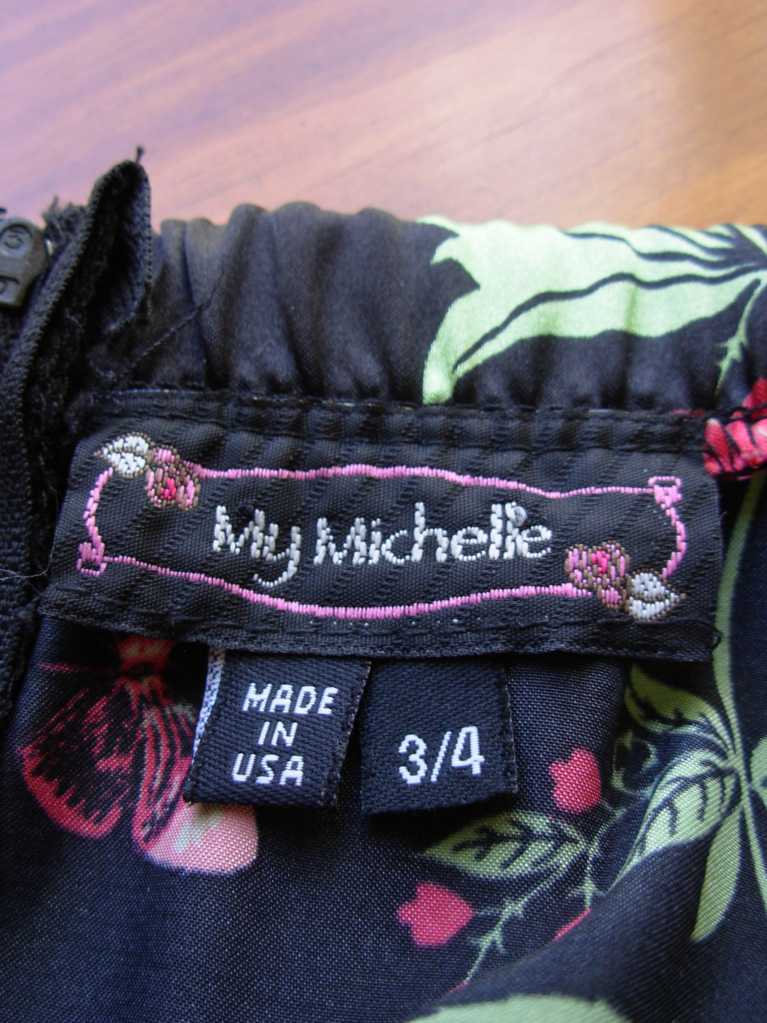 Y2K black floral babydoll mini dress, women's small / xs