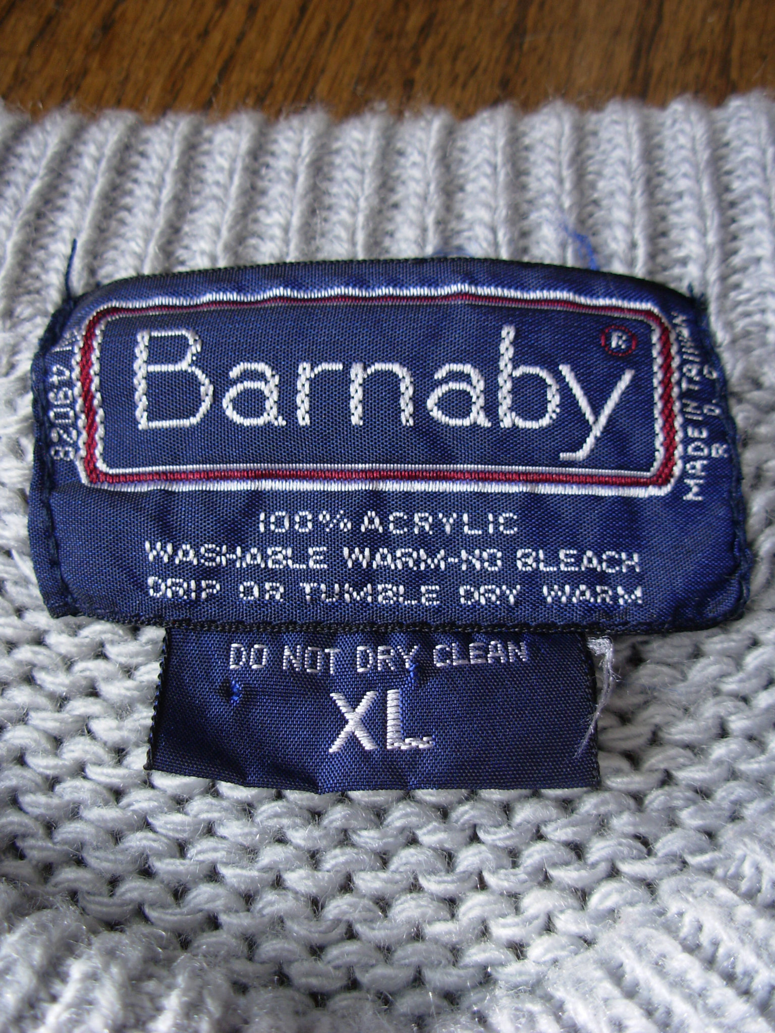 80's grey gradient sweater, men's size XL