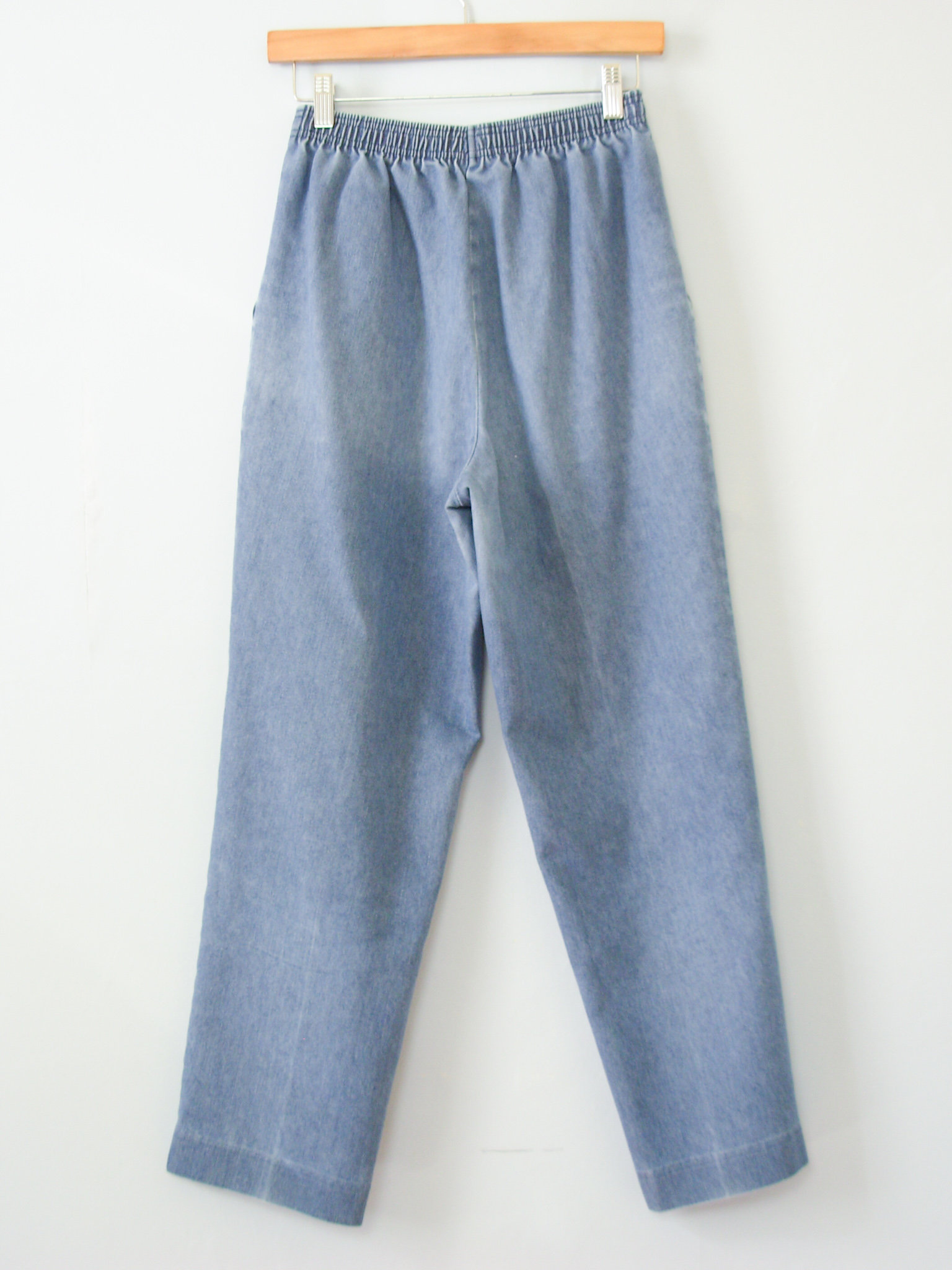 80's high waisted jeans with elastic waistband, women's size medium