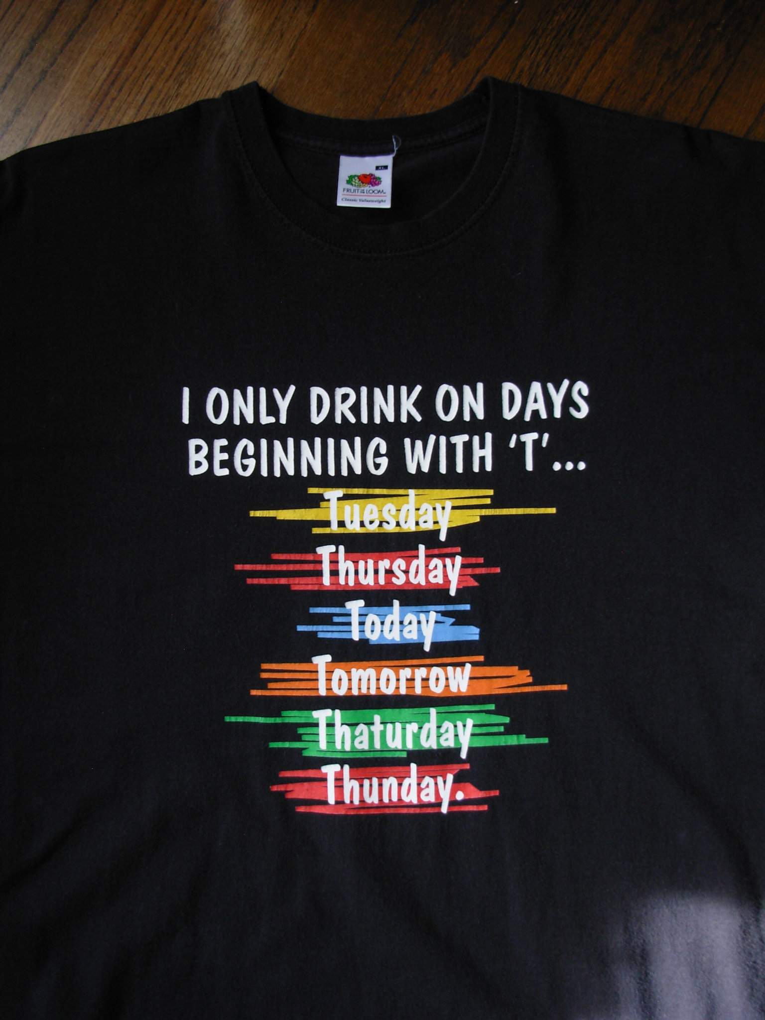 90's day drinking graphic tee shirt, men's size XL