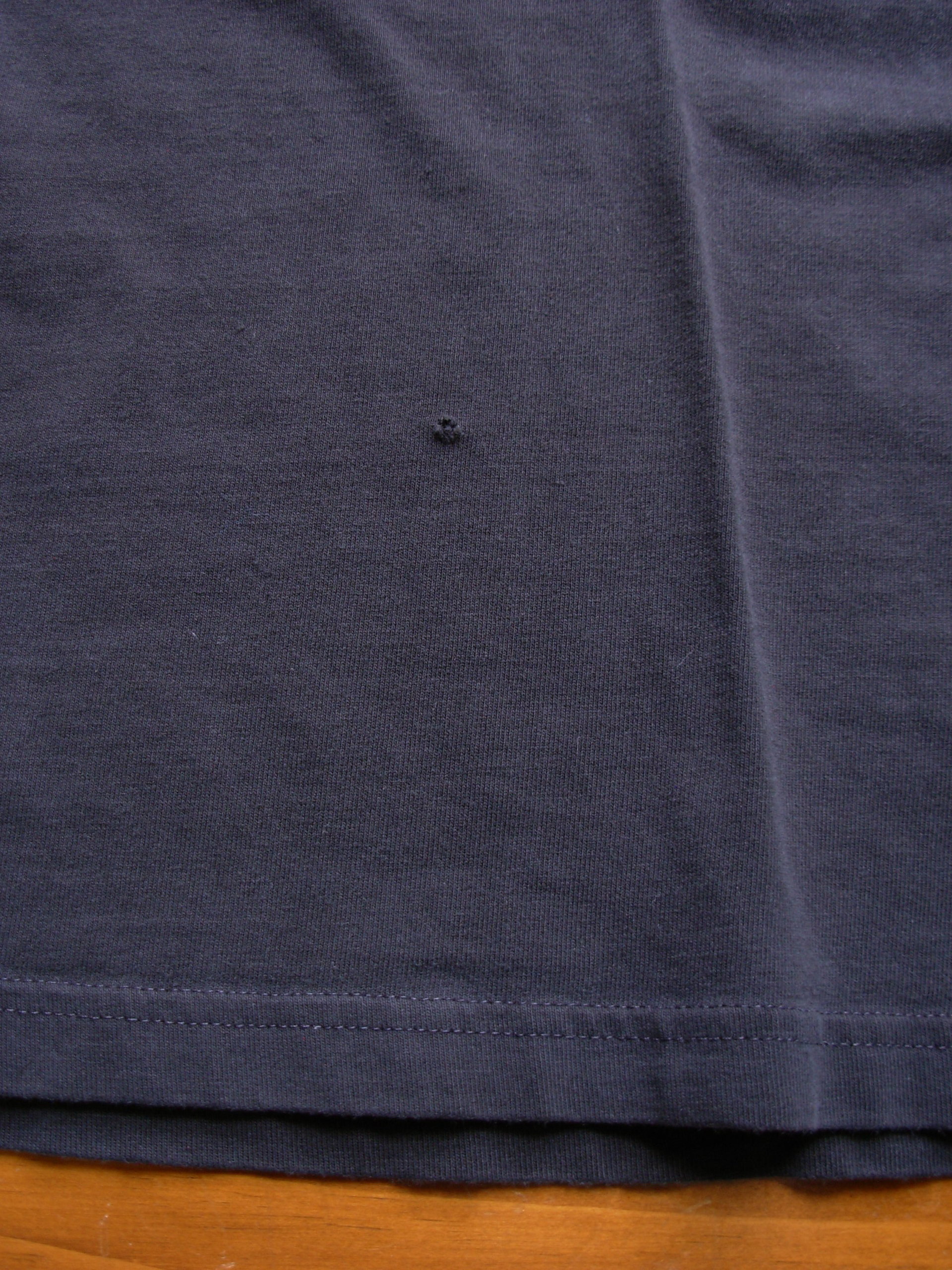 Vintage 90's distressed plain black tee shirt, women's size medium