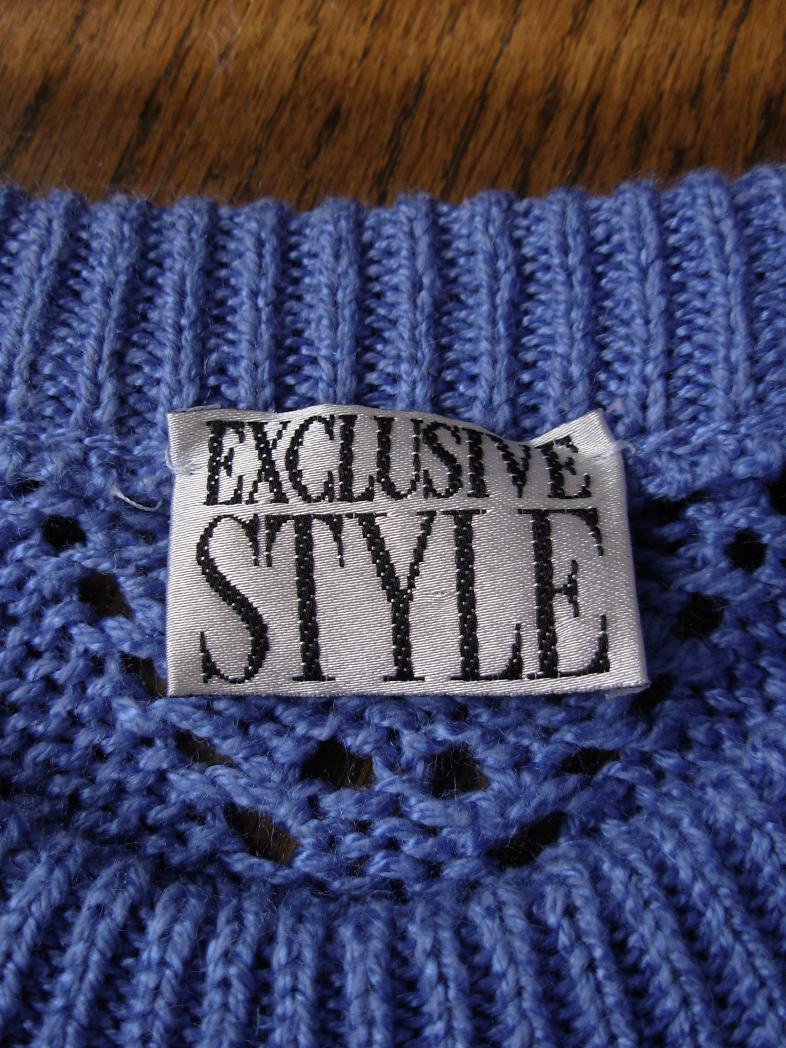 80's light blue sweater, women's size large