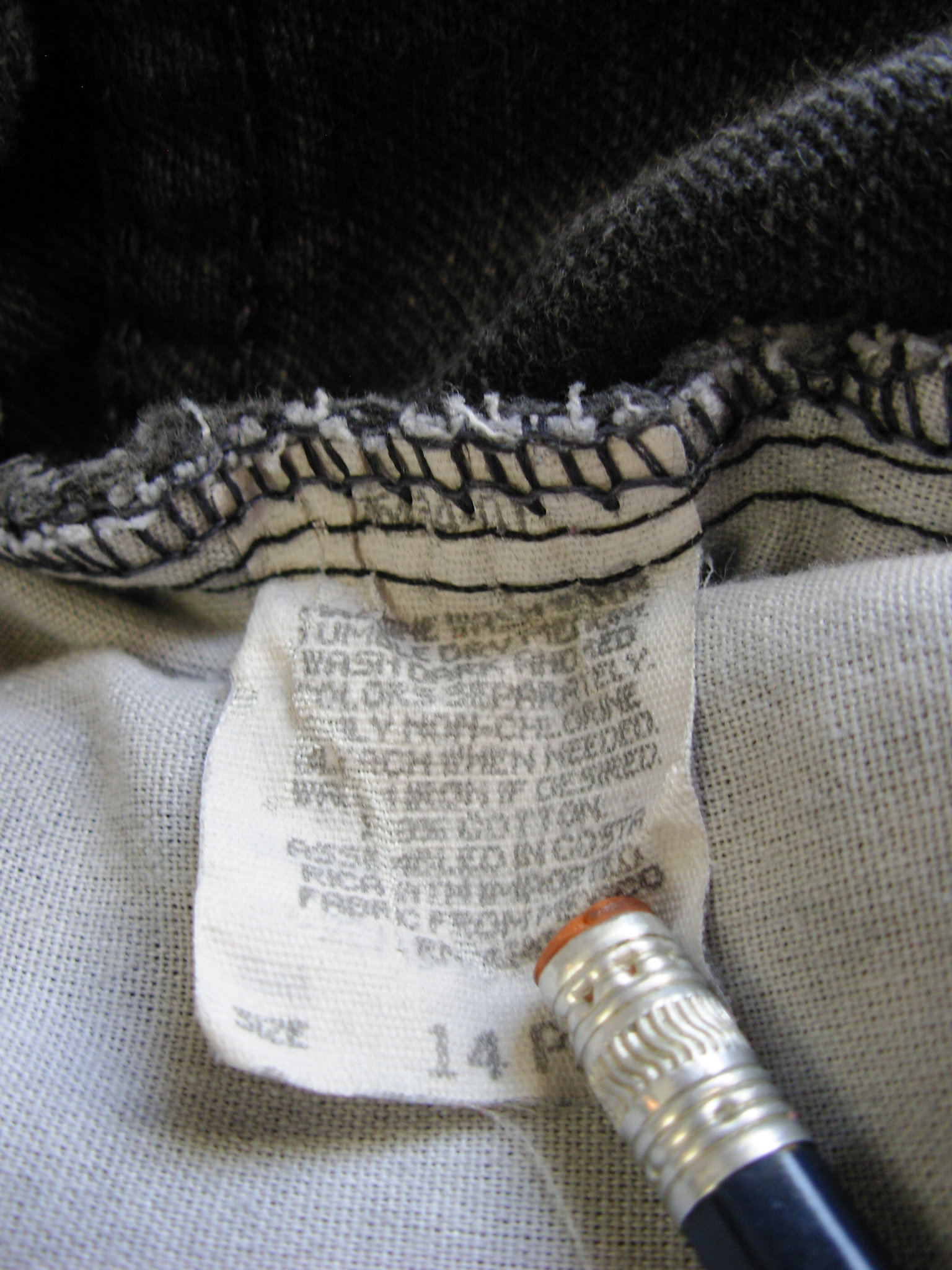 80's Lee high waisted black jeans with elastic waist, women's size 12 / 14