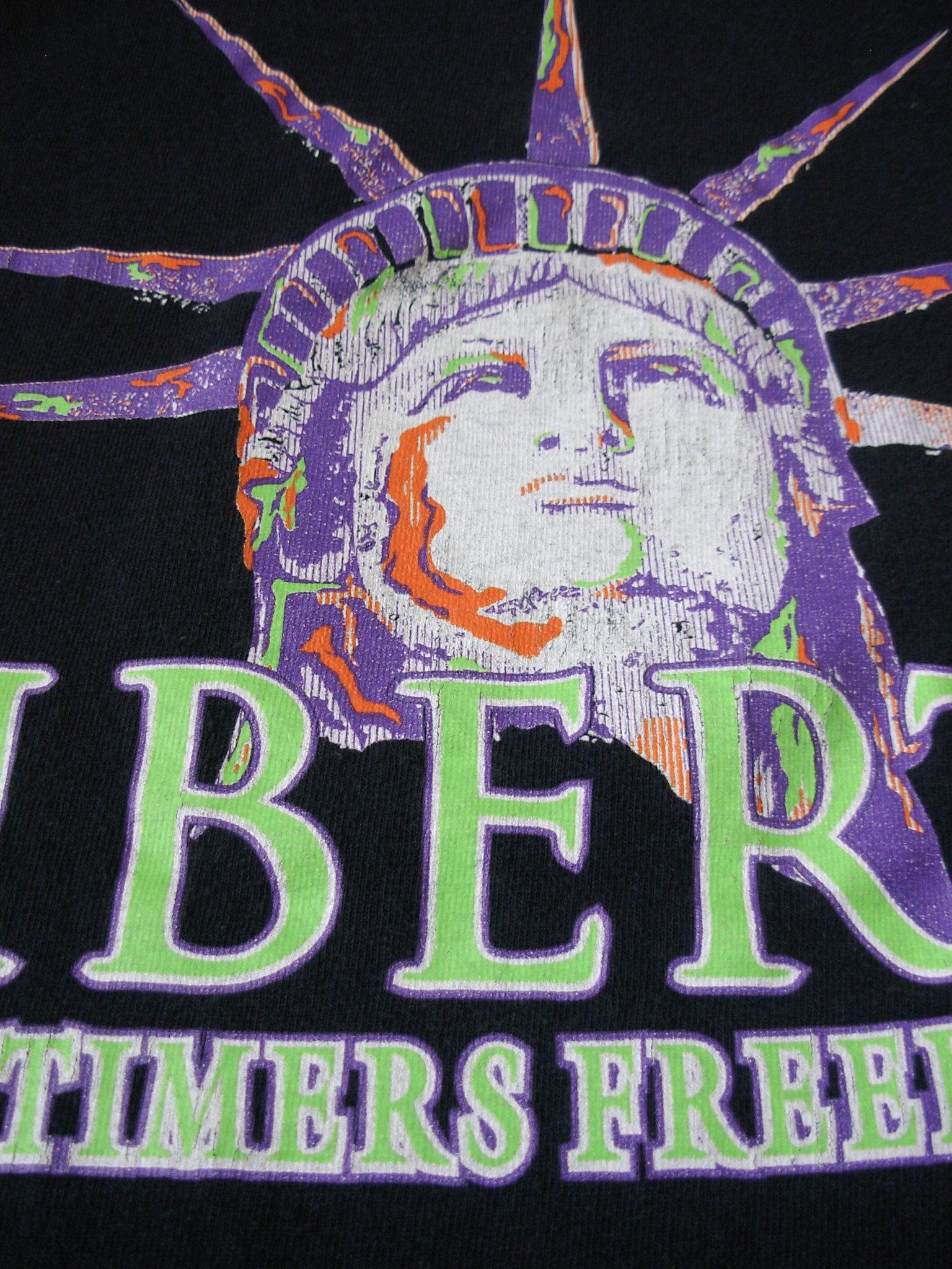 90's NY Liberty graphic tee shirt, men's size medium