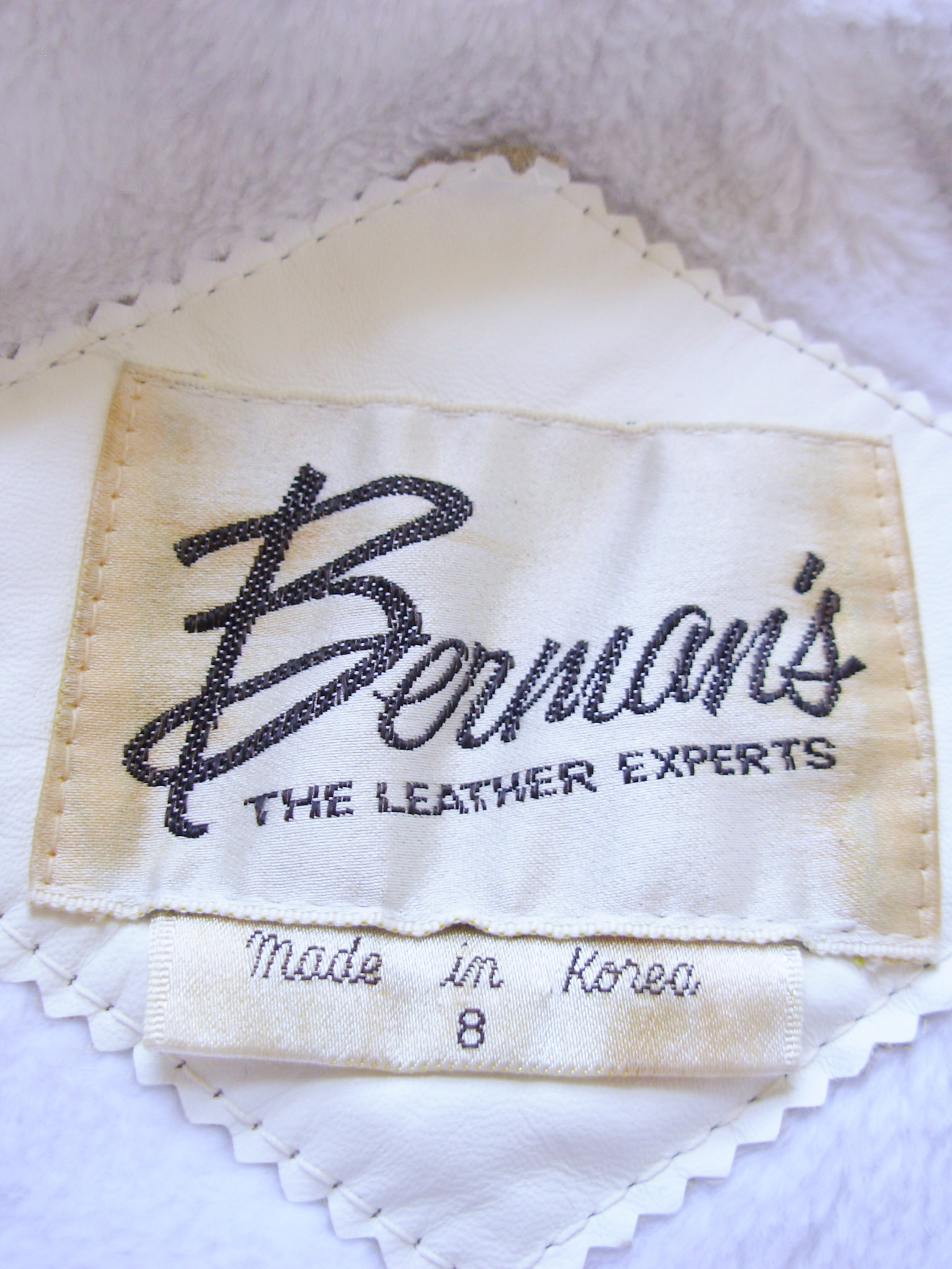 70's grey leather cropped jacket, women's medium / small